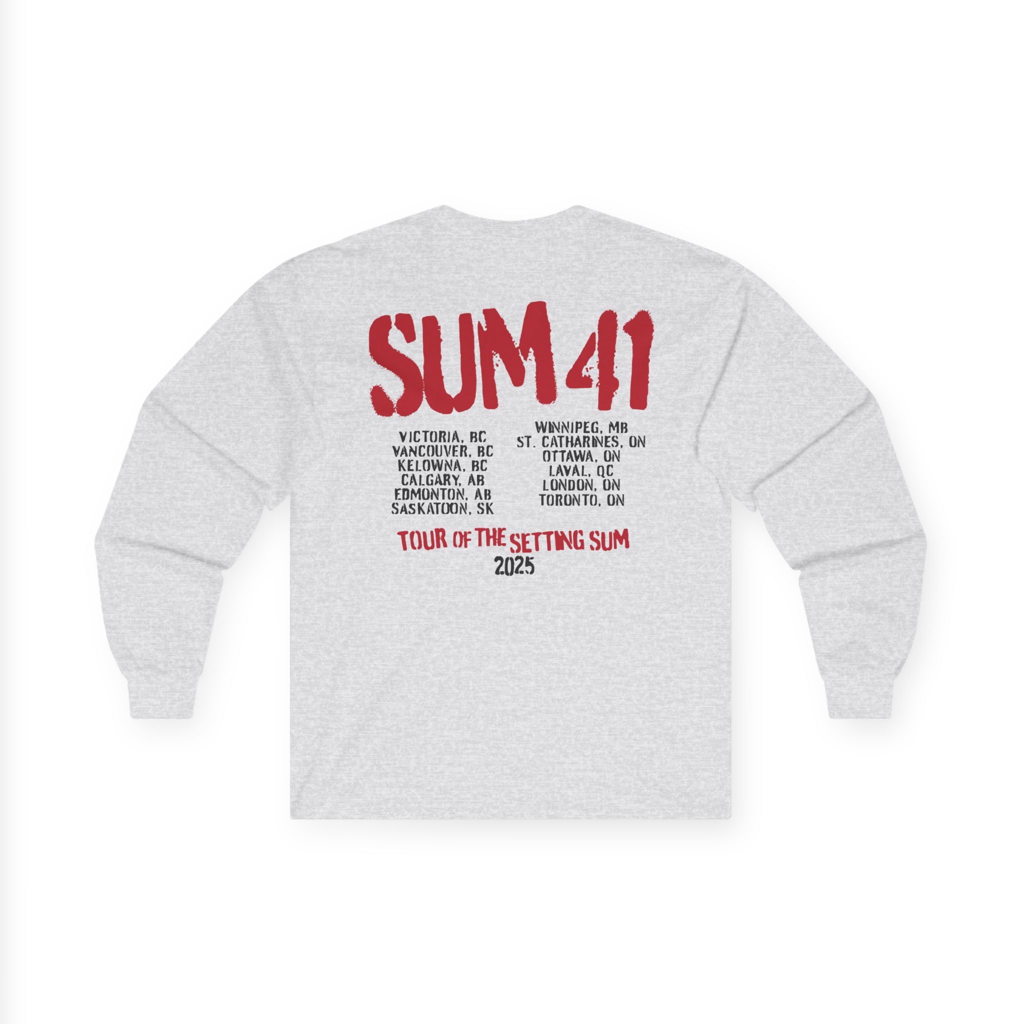 Sum 41 the Final Tour Unisex Ultra Cotton Long Sleeve Tee
