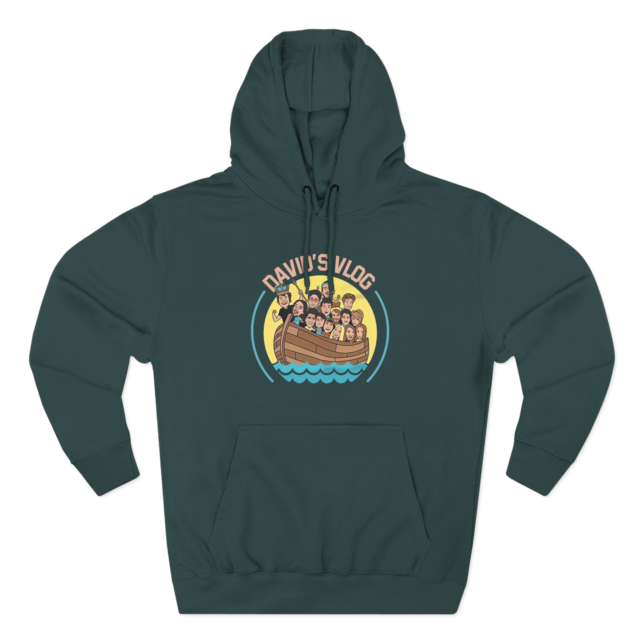 David Dobrik  David's Vlog Three-Panel Fleece Hoodie