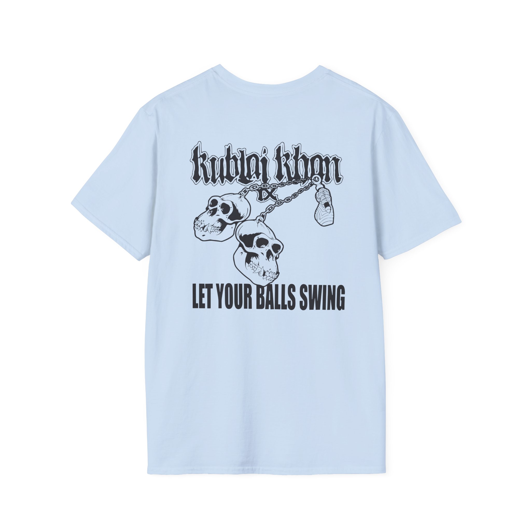 Kublai Khan - Let the Balls Swing Natural Unisex Softstyle T-Shirt