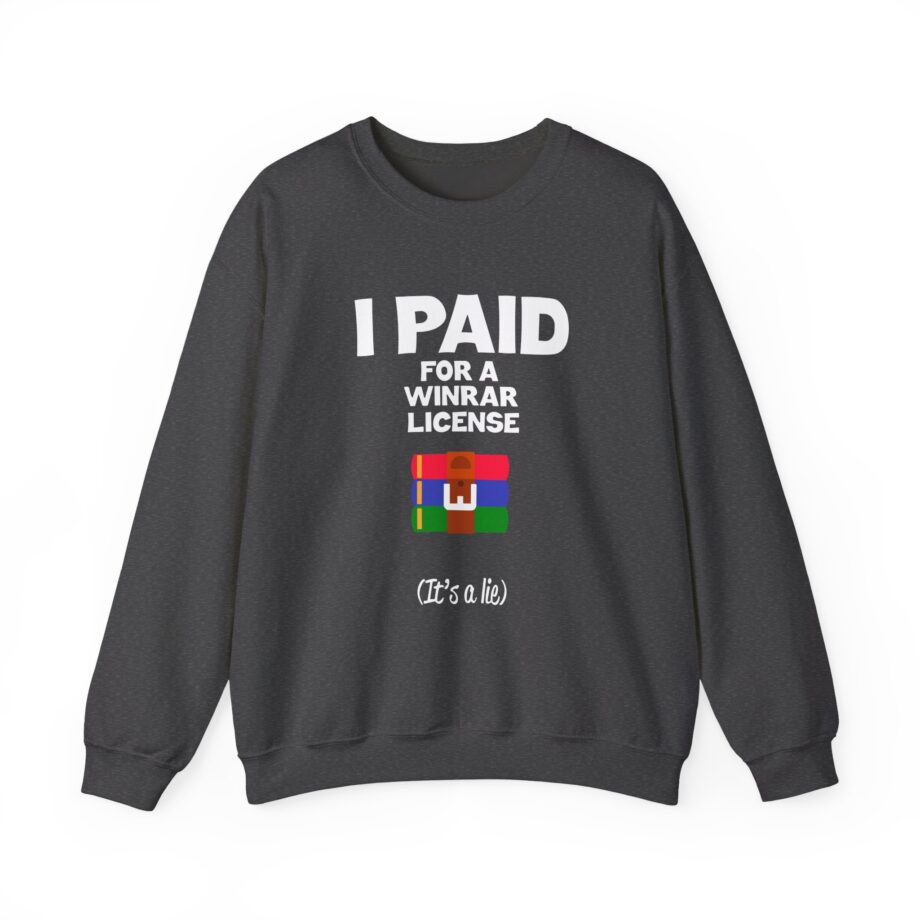 Winrar I Paid for a License Unisex Heavy Blend™ Crewneck Sweatshirt