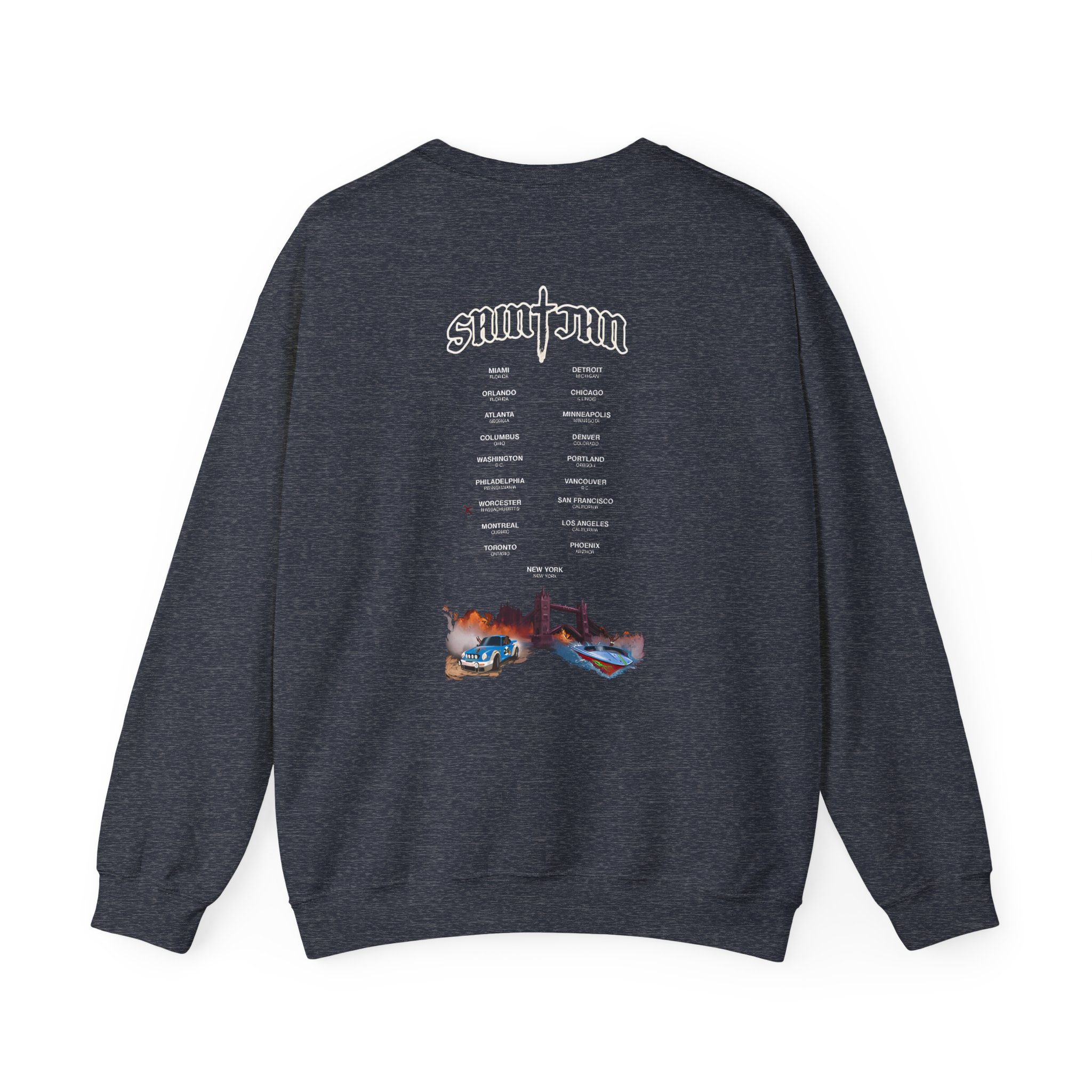 Saint JhnIgnorant Forever World Tour Unisex Heavy Blendâ„¢ Crewneck Sweatshirt