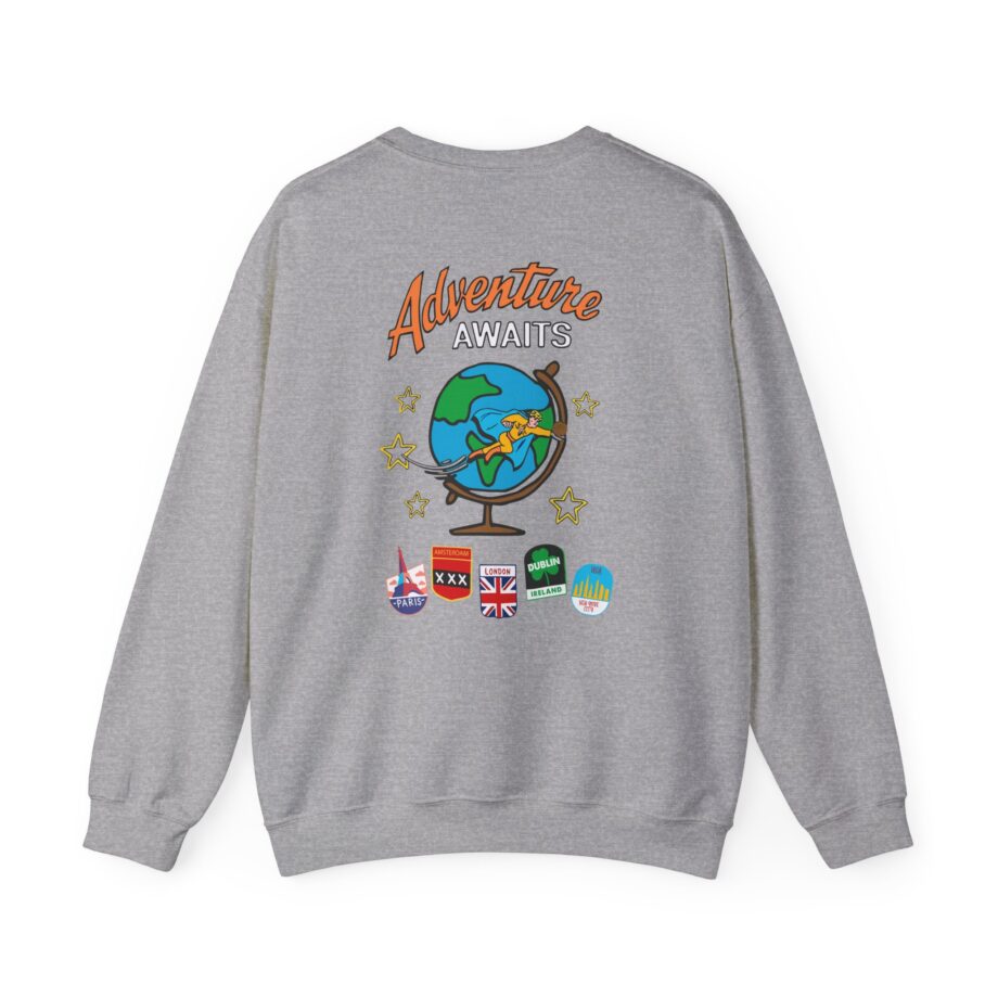 Ryan Trahan One Cent Adventure Awaits Travel Club Unisex Heavy Blend™ Crewneck Sweatshirt
