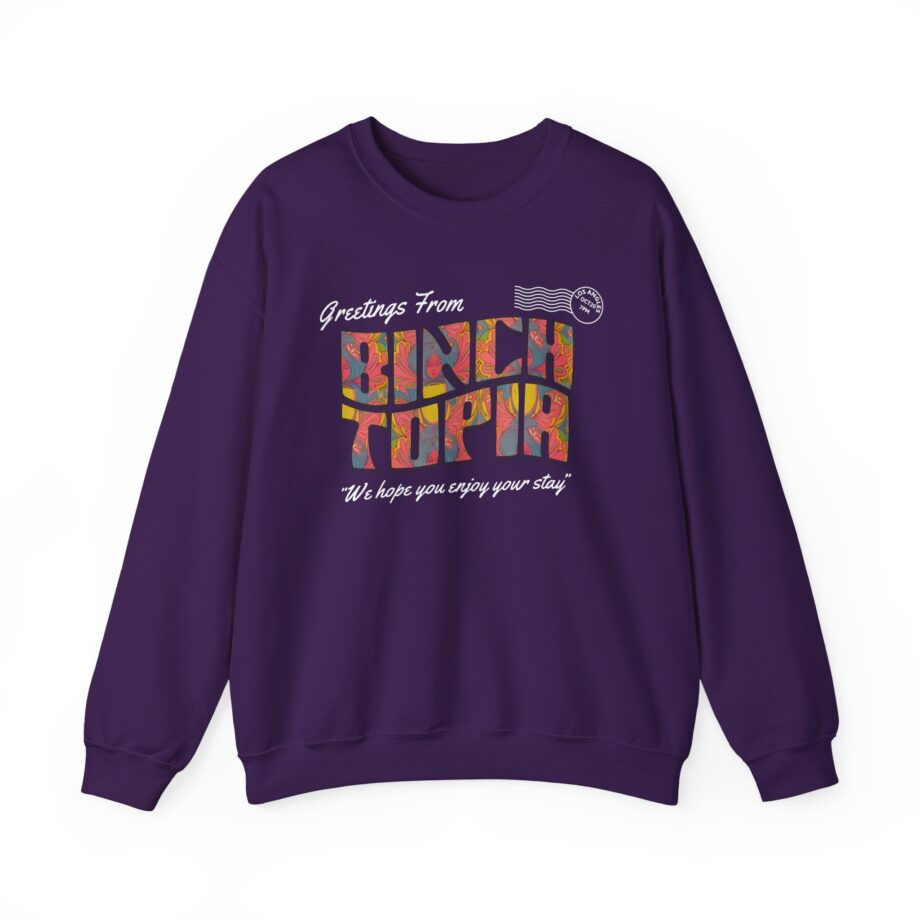 Binchtopia Postcard Unisex Heavy Blend™ Crewneck Sweatshirt
