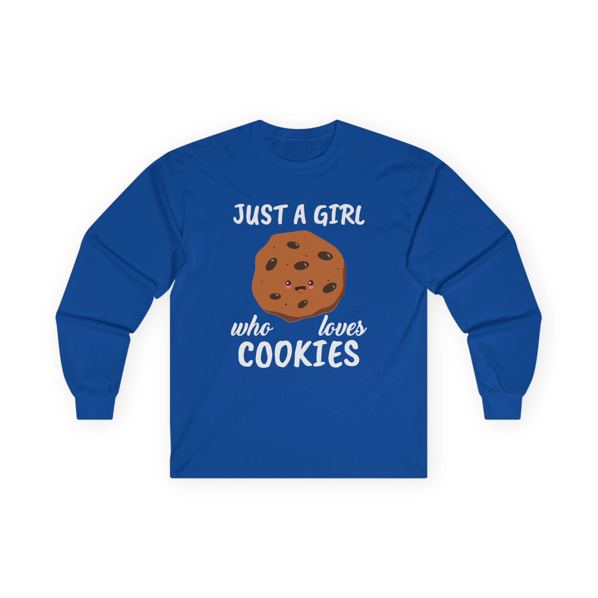Cookieswirlc Just a Girl Who Loves Cookies Unisex Ultra Cotton Long Sleeve Tee