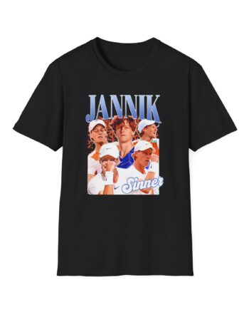 Jannik Sinner Retro Art Unisex Softstyle T-Shirt