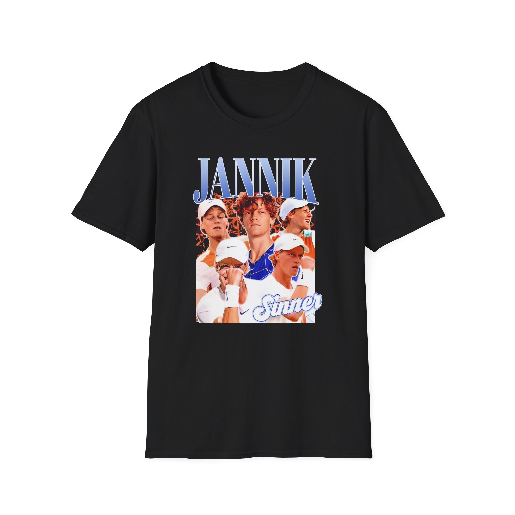 Jannik Sinner Retro Art Unisex Softstyle T-Shirt