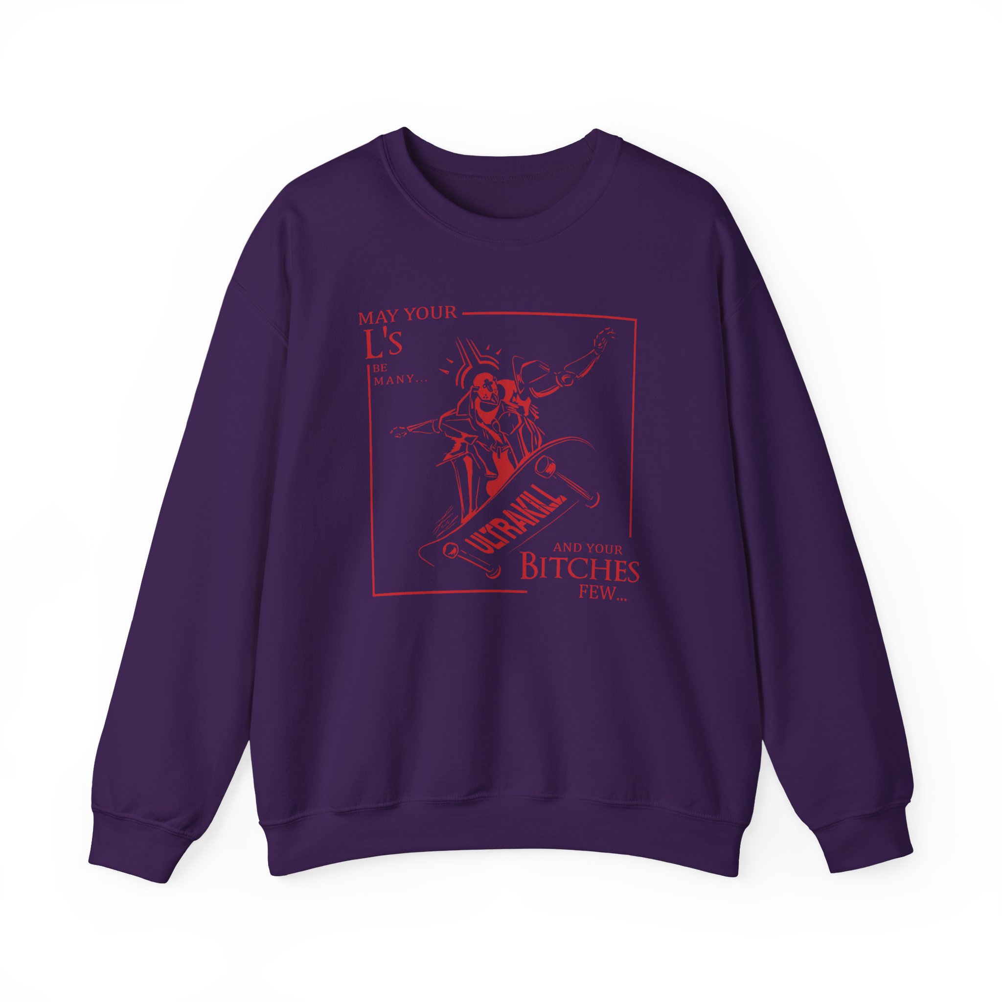 Ultrakill Woes Unisex Heavy Blendâ„¢ Crewneck Sweatshirt