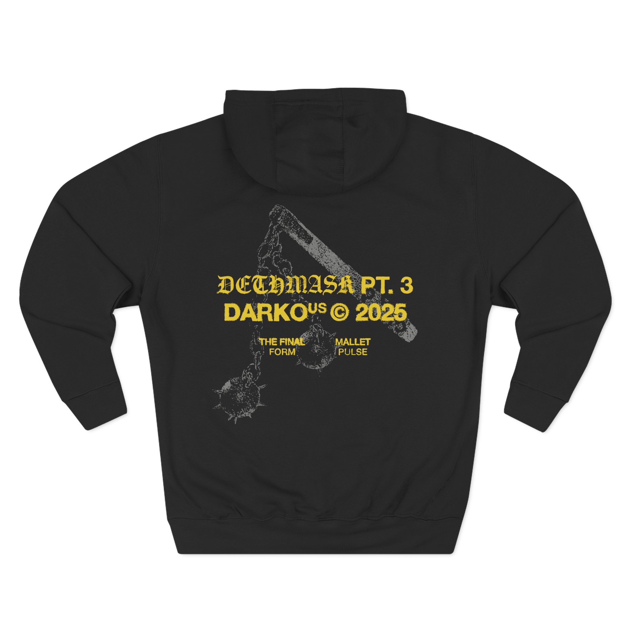 Darko Mallet Hooded Three-Panel Fleece Hoodie