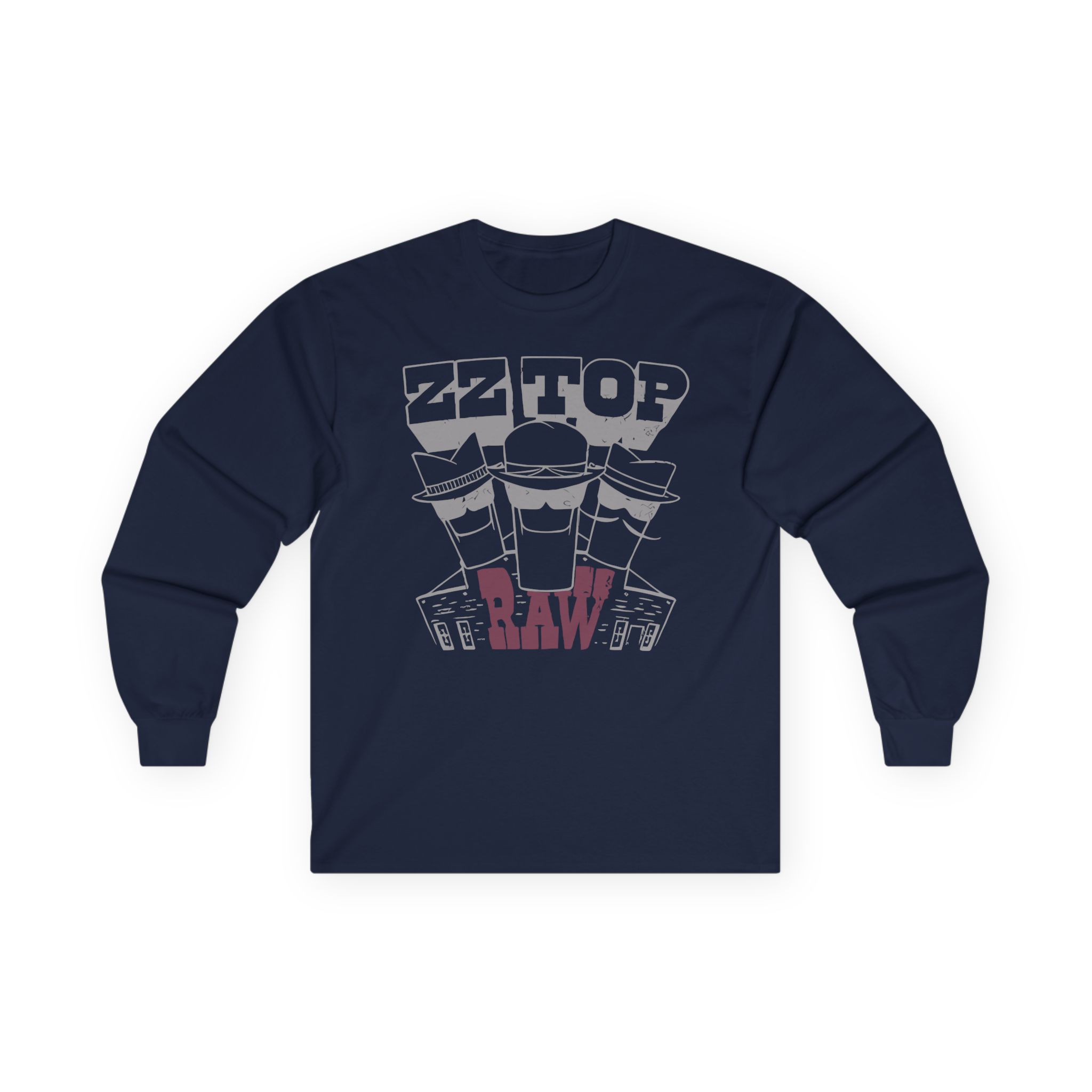 ZZ Top Raw Unisex Ultra Cotton Long Sleeve Tee