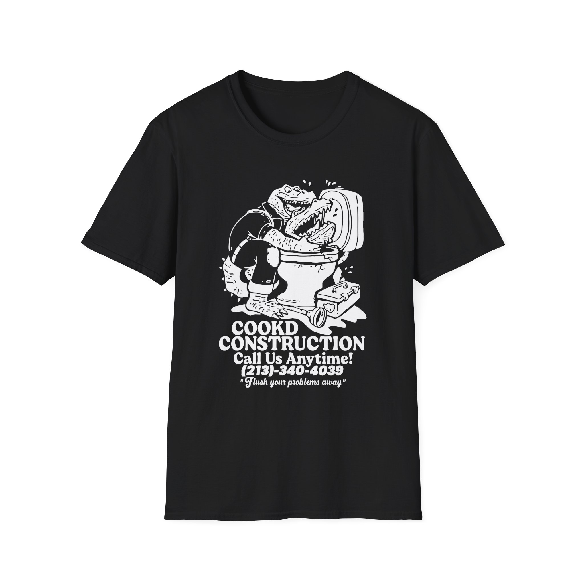 Lazarbeam  Cookd Construction Call Us Anytime Unisex Softstyle T-Shirt