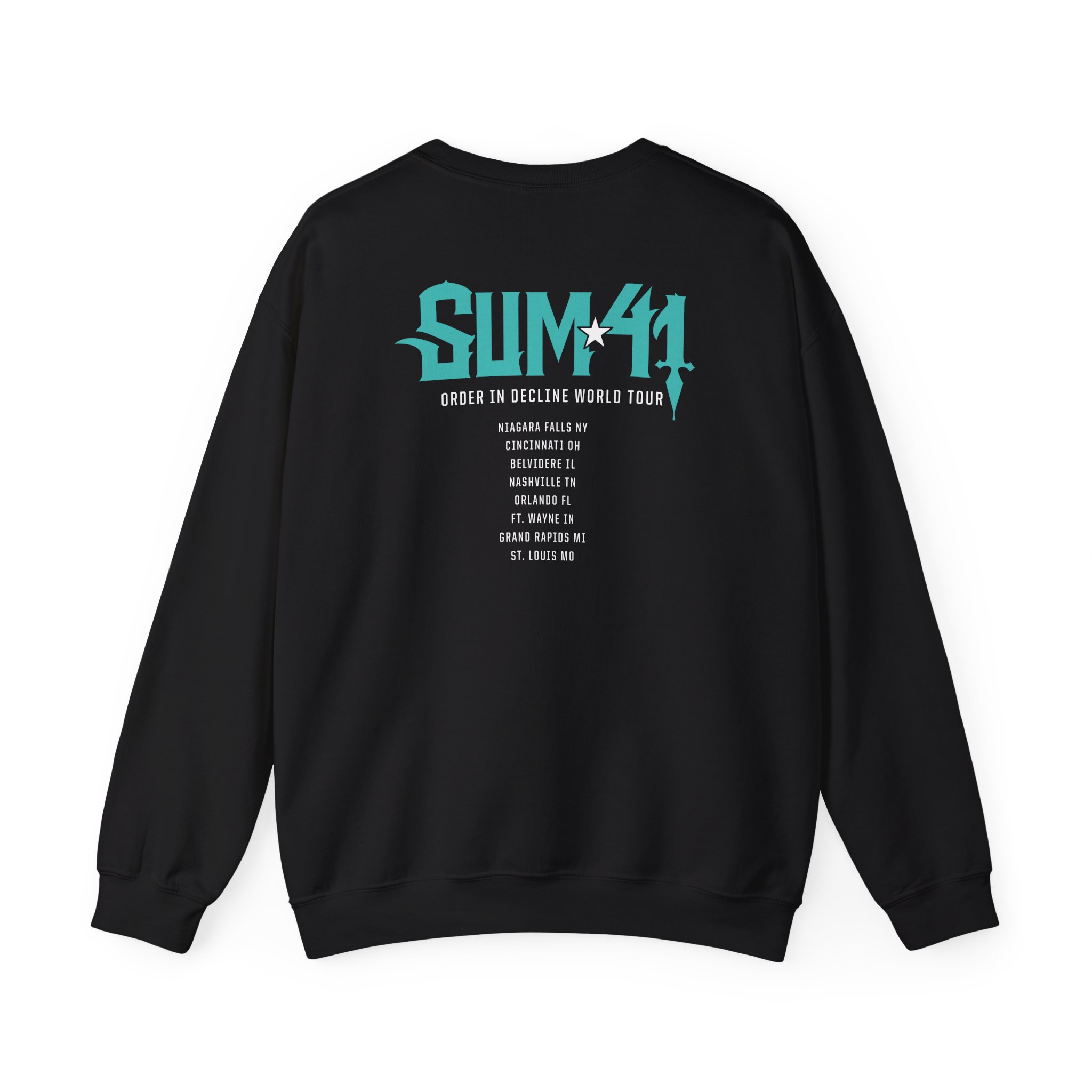 Sum 41 Order in Decline Tour Unisex Heavy Blendâ„¢ Crewneck Sweatshirt