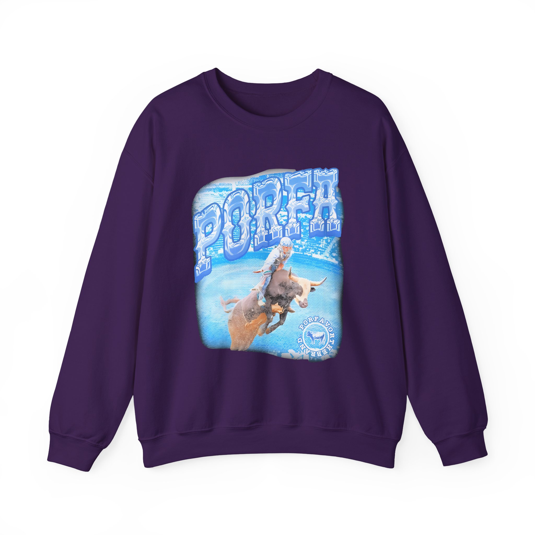 Porfa Rodeo Por Favor Unisex Heavy Blendâ„¢ Crewneck Sweatshirt