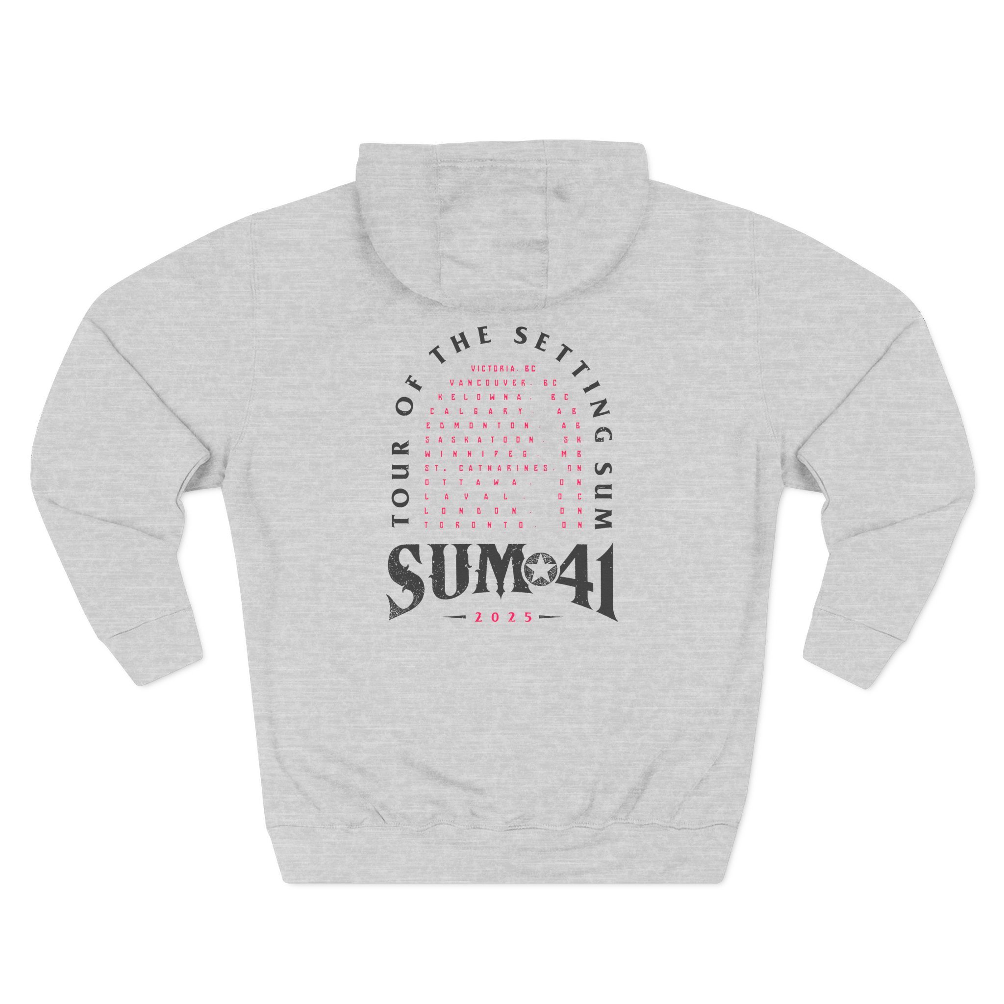 Sum 41 Tour of the Setting Sum Three-Panel Fleece Hoodie