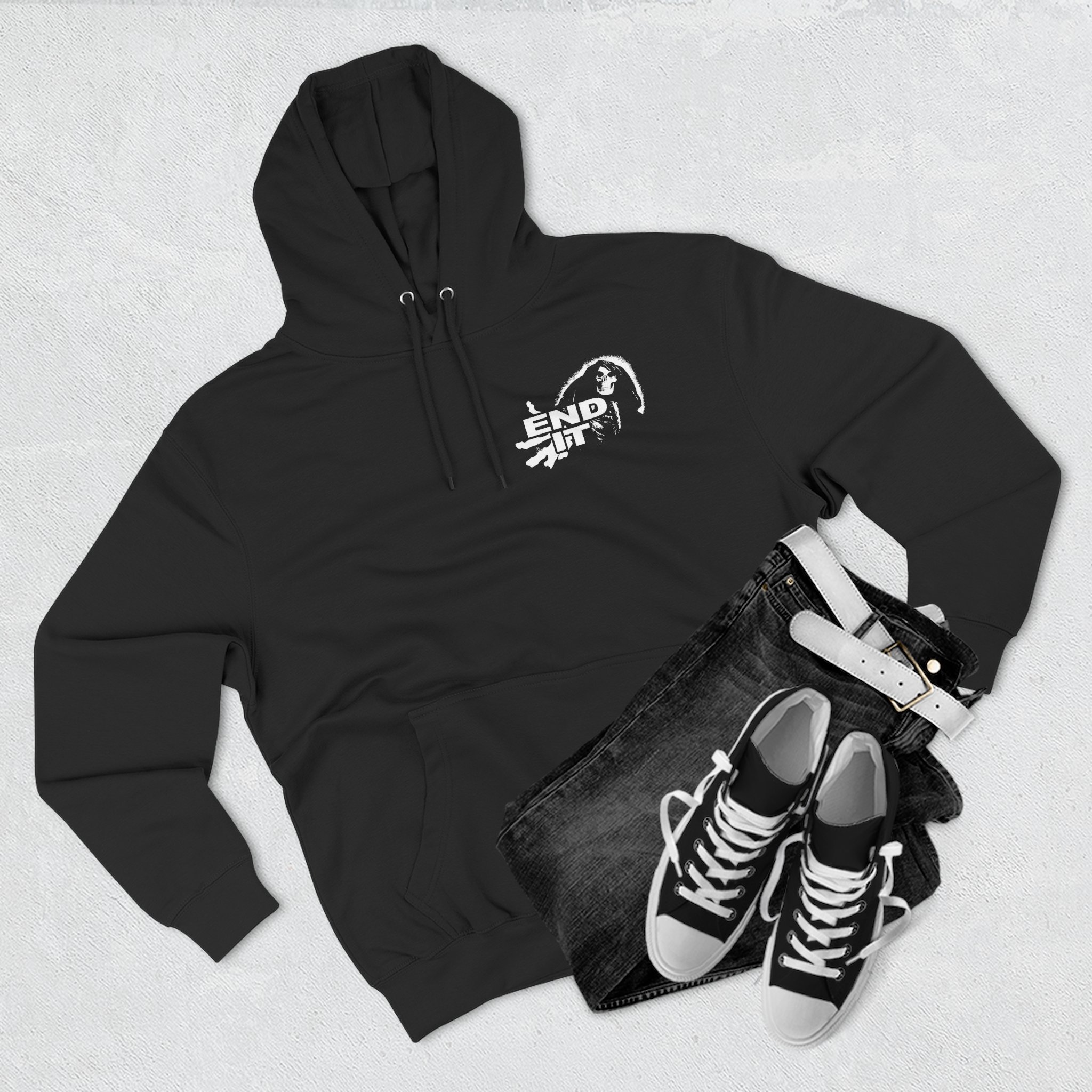 End It Three-Panel Fleece Hoodie