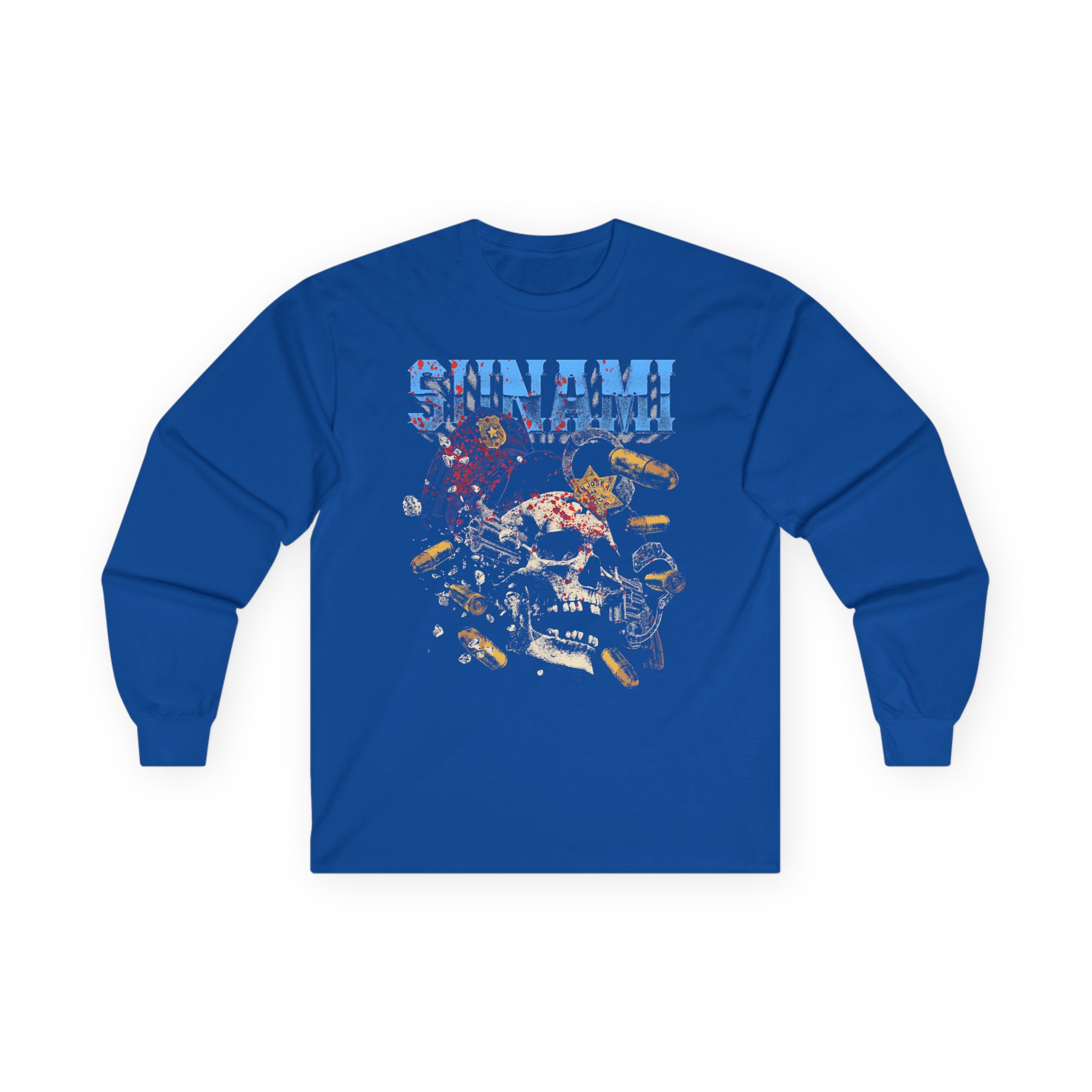 Sunami Skull Unisex Ultra Cotton Long Sleeve Tee