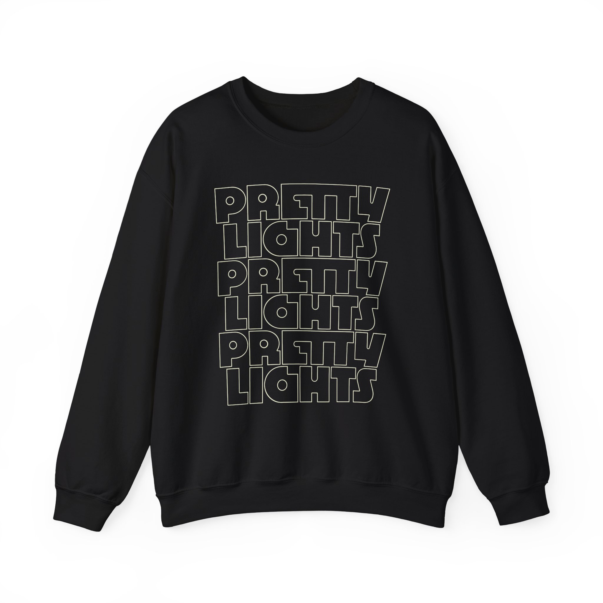 Pretty Lights Outline Stack Unisex Heavy Blendâ„¢ Crewneck Sweatshirt