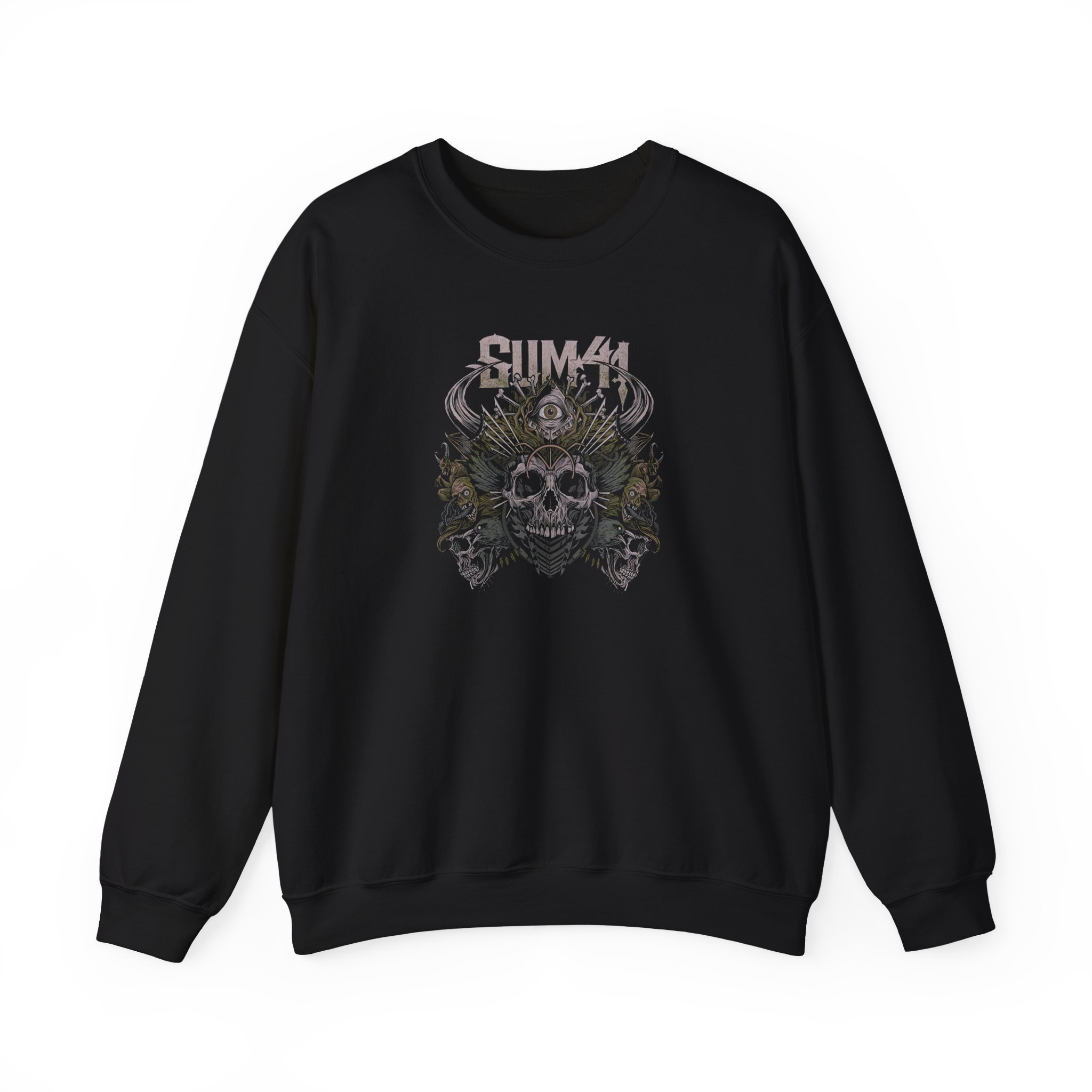 Sum 41 Skull Pyramid Unisex Heavy Blendâ„¢ Crewneck Sweatshirt