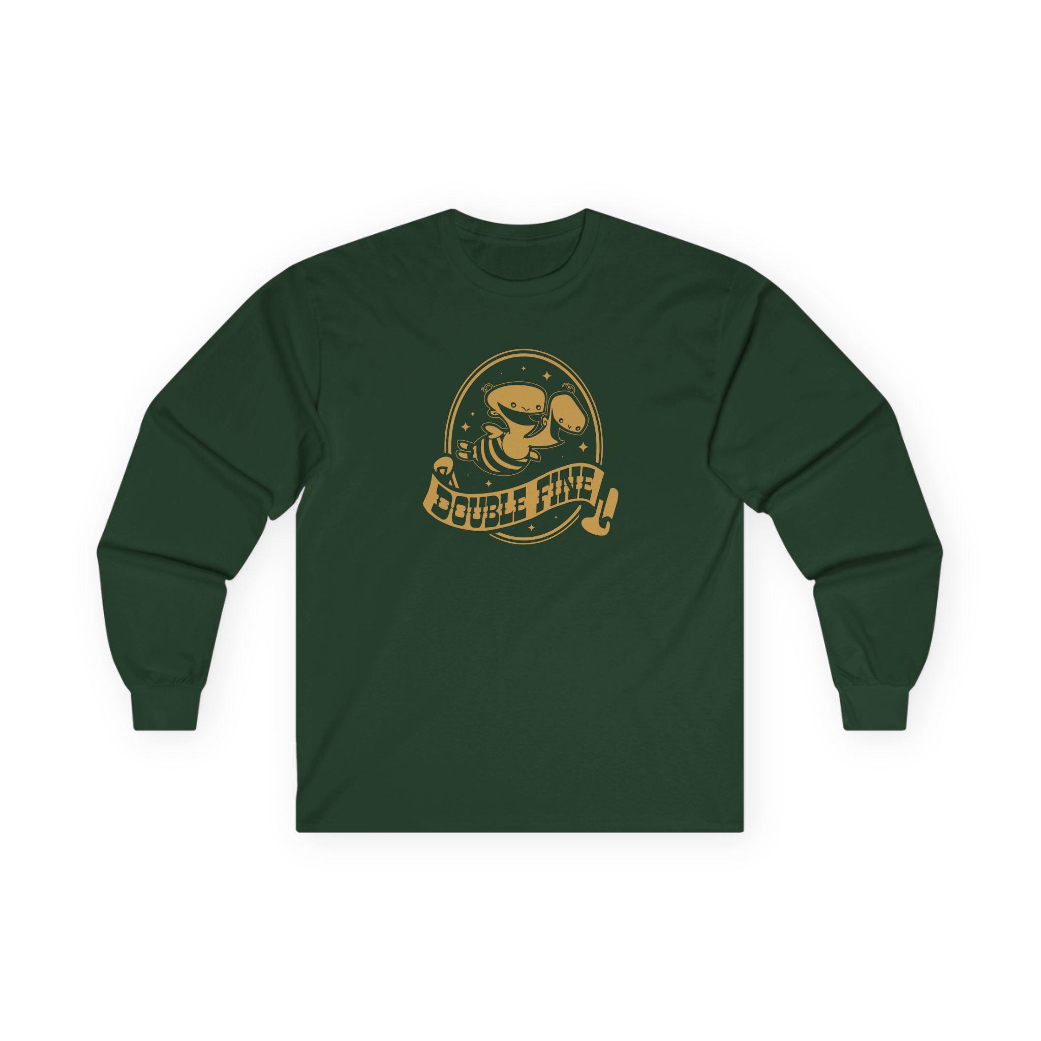Double Fine Golden Two-headed Baby Unisex Ultra Cotton Long Sleeve Tee