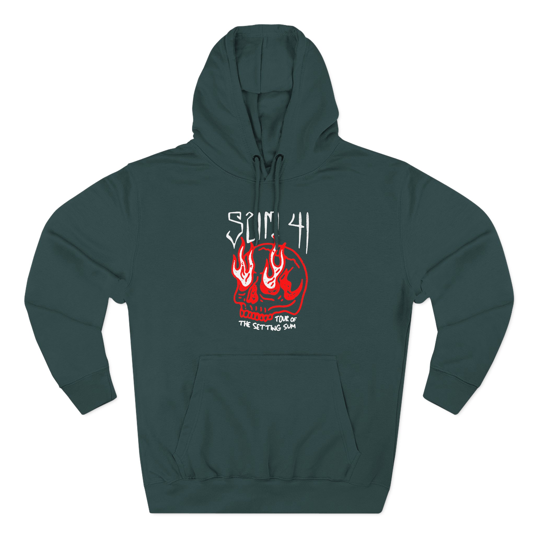Sum 41 Skull Sketch Tour Three-Panel Fleece Hoodie