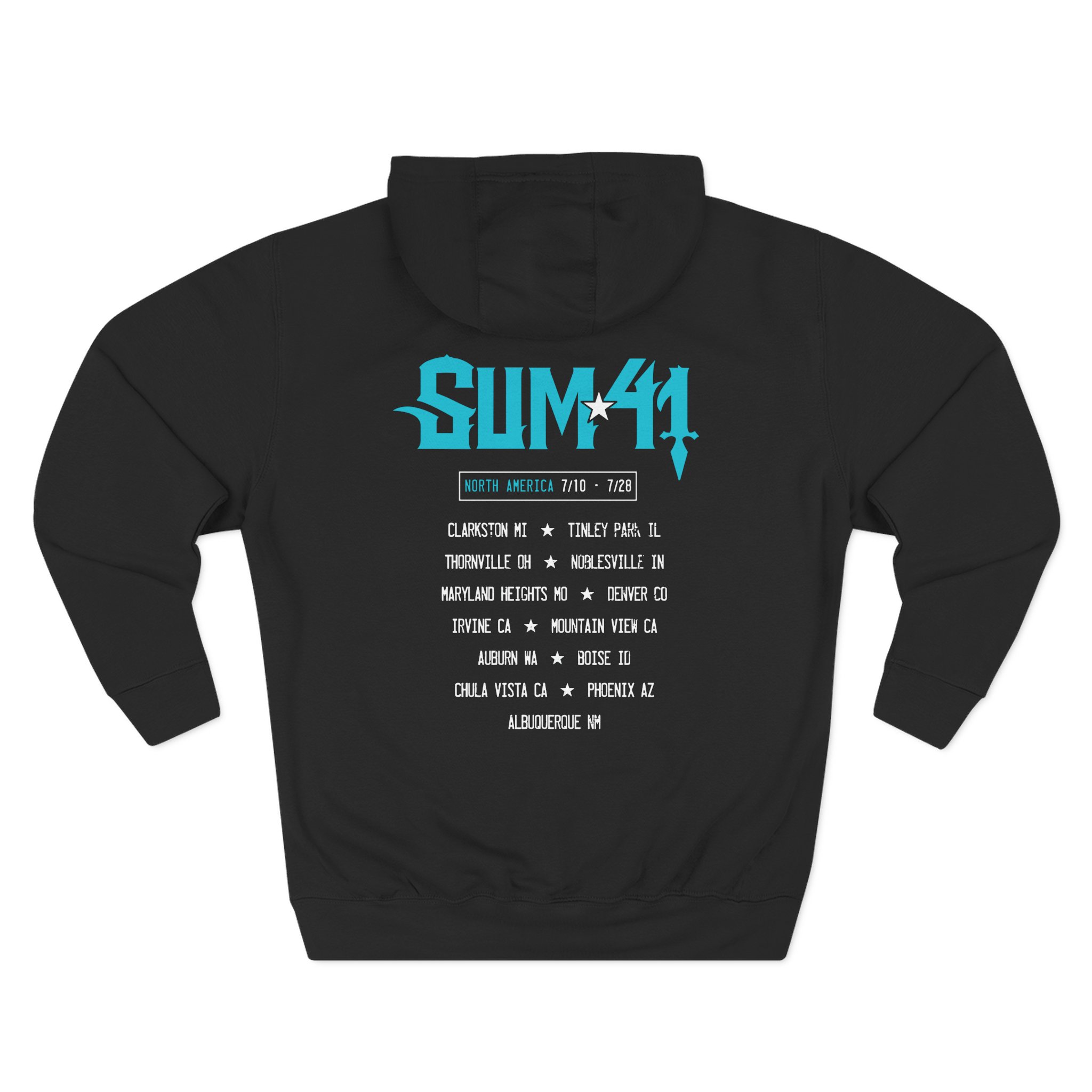Sum 41 Blue Demon Itin Three-Panel Fleece Hoodie