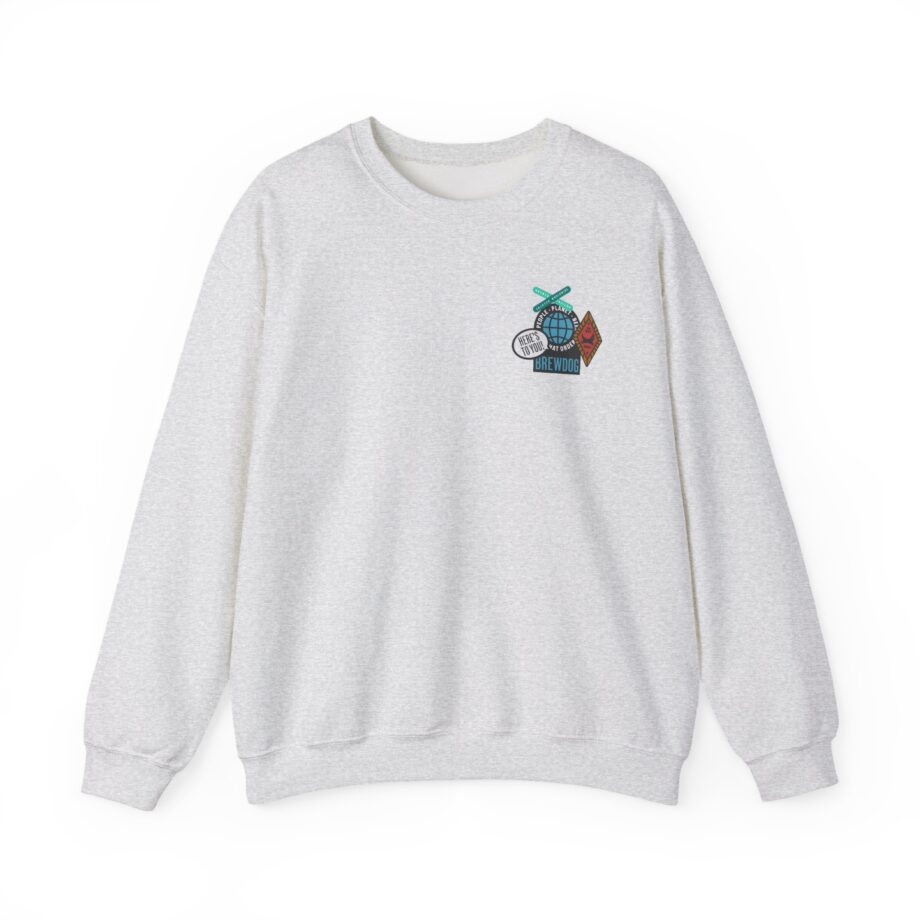 Brewdog Punk Sticker Unisex Heavy Blend™ Crewneck Sweatshirt