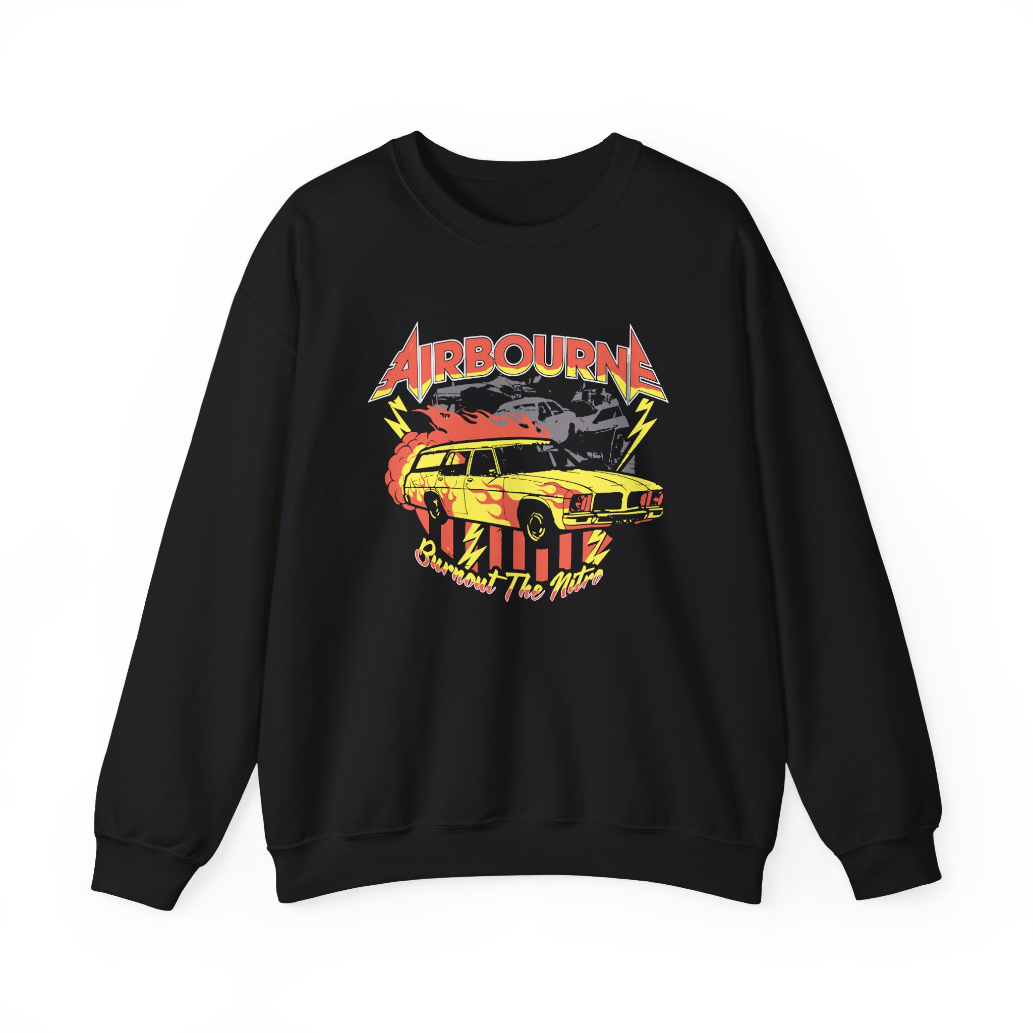 Airbourne Burnout the Nitro Unisex Heavy Blendâ„¢ Crewneck Sweatshirt
