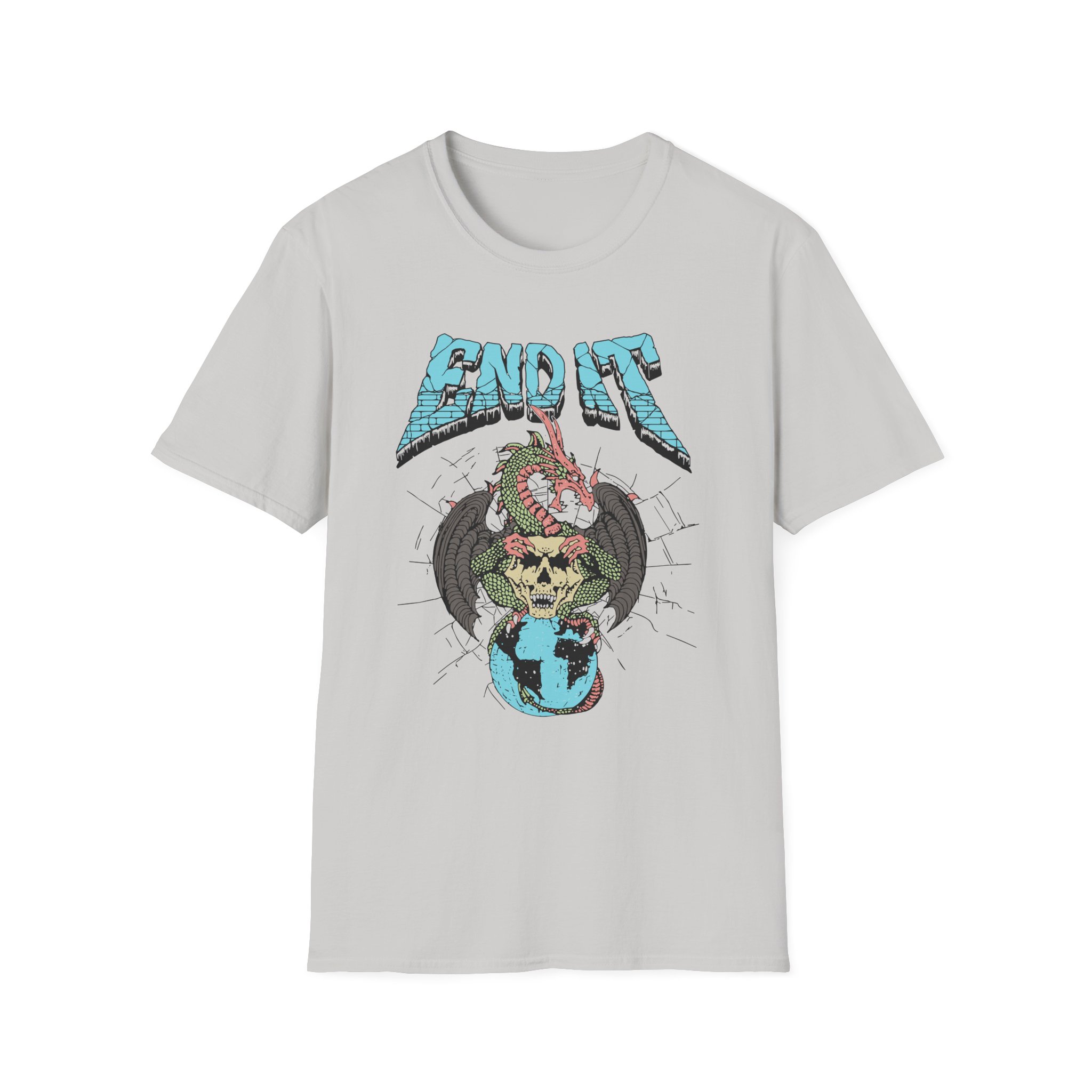 End It Dragon Skull Unisex Softstyle T-Shirt