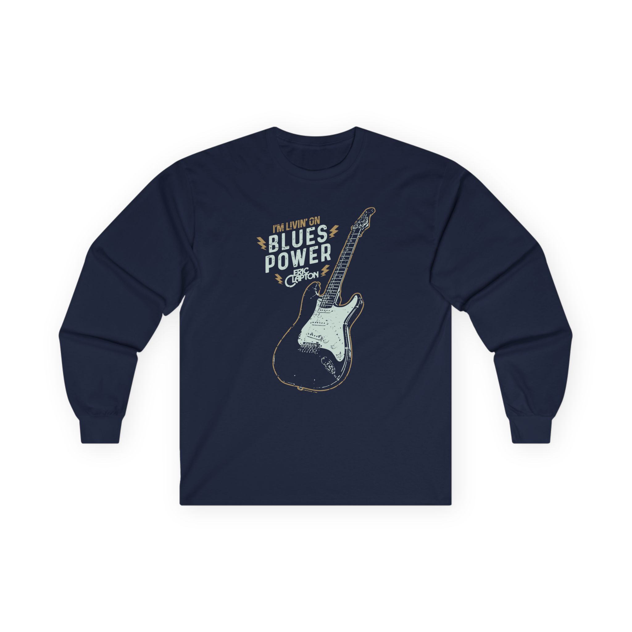 Eric Clapton Livin on Blues Power Unisex Ultra Cotton Long Sleeve Tee