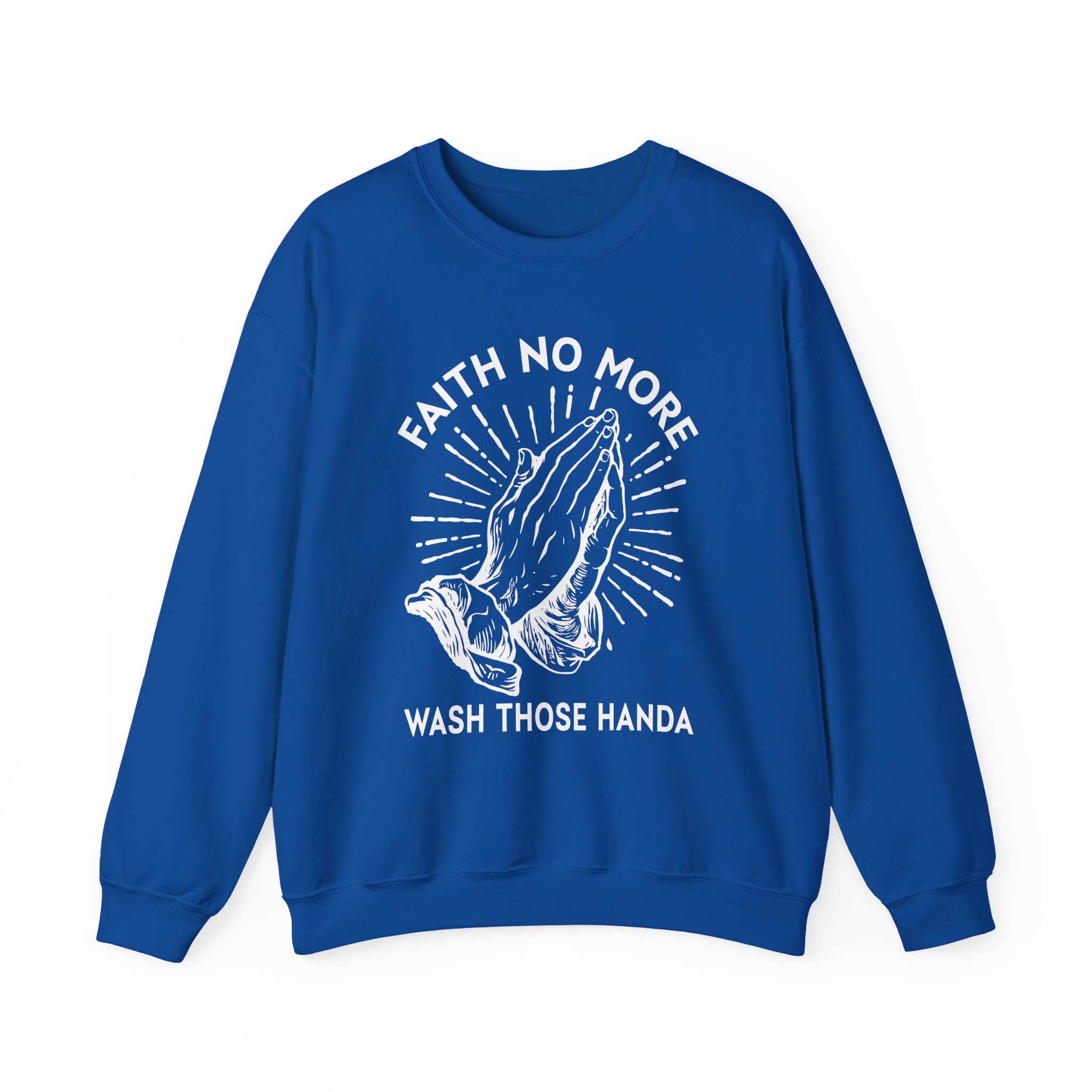 Faith No More Wash Your Hands Unisex Heavy Blendâ„¢ Crewneck Sweatshirt