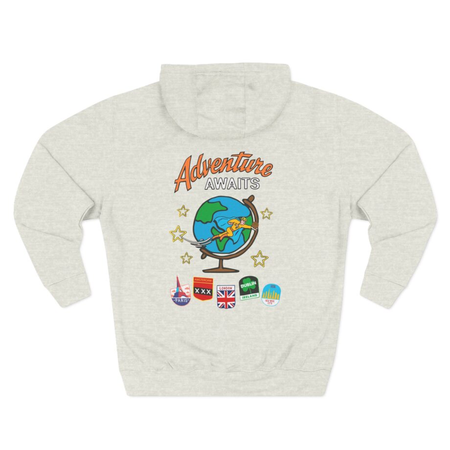 Ryan Trahan One Cent Adventure Awaits Travel Club Three-Panel Fleece Hoodie