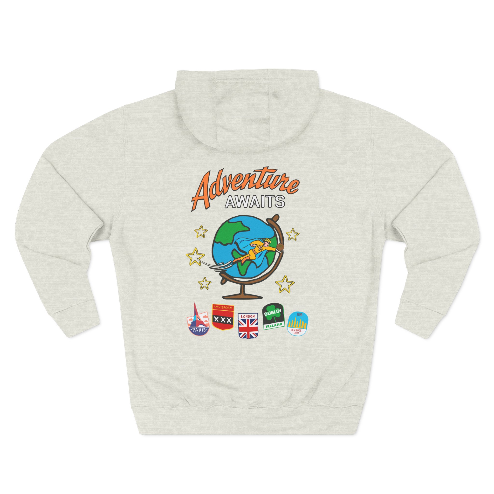 Ryan Trahan One Cent Adventure Awaits Travel Club Three-Panel Fleece Hoodie