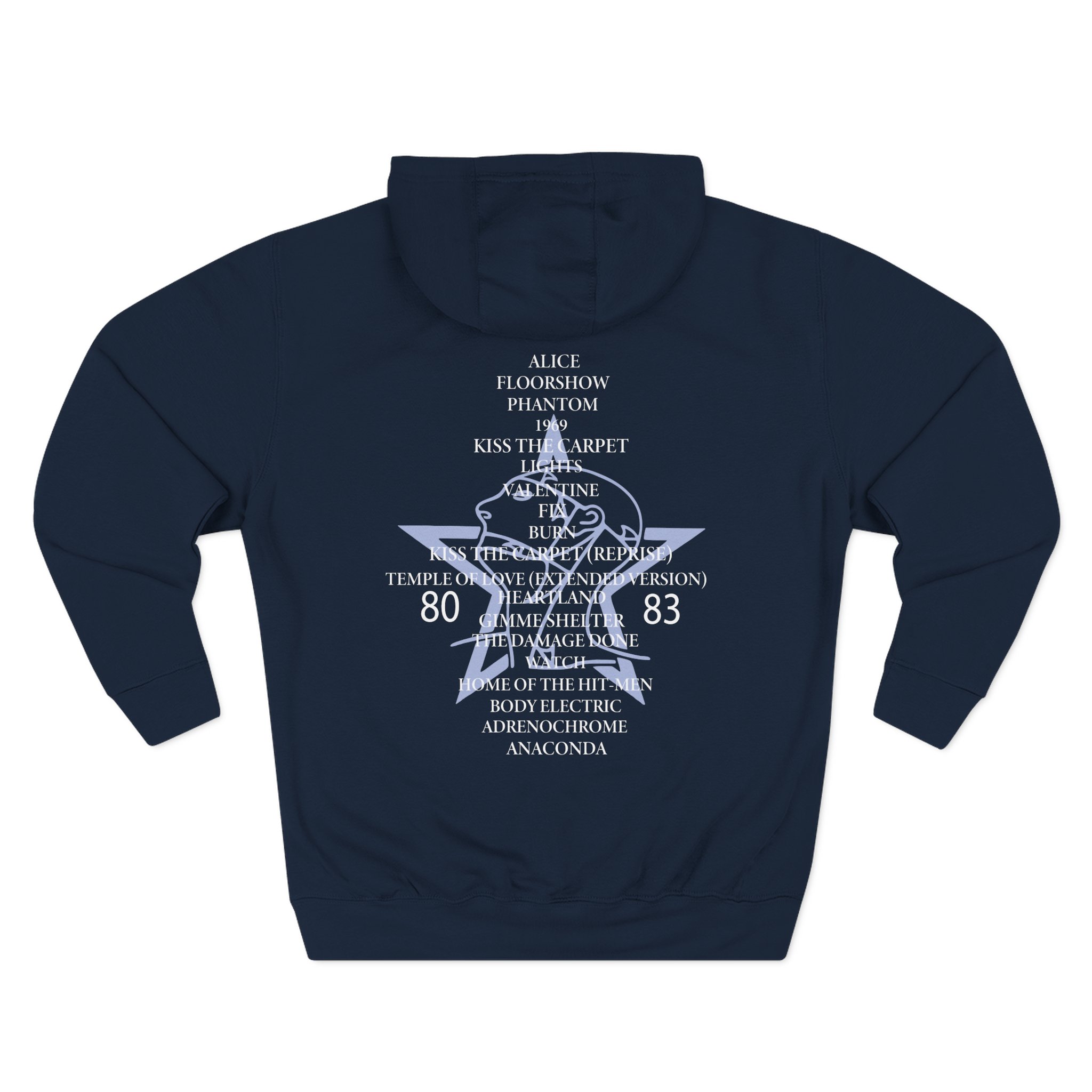 The Sisters Of Mercy, The - Some Girls Wander By Mistake Three-Panel Fleece Hoodie