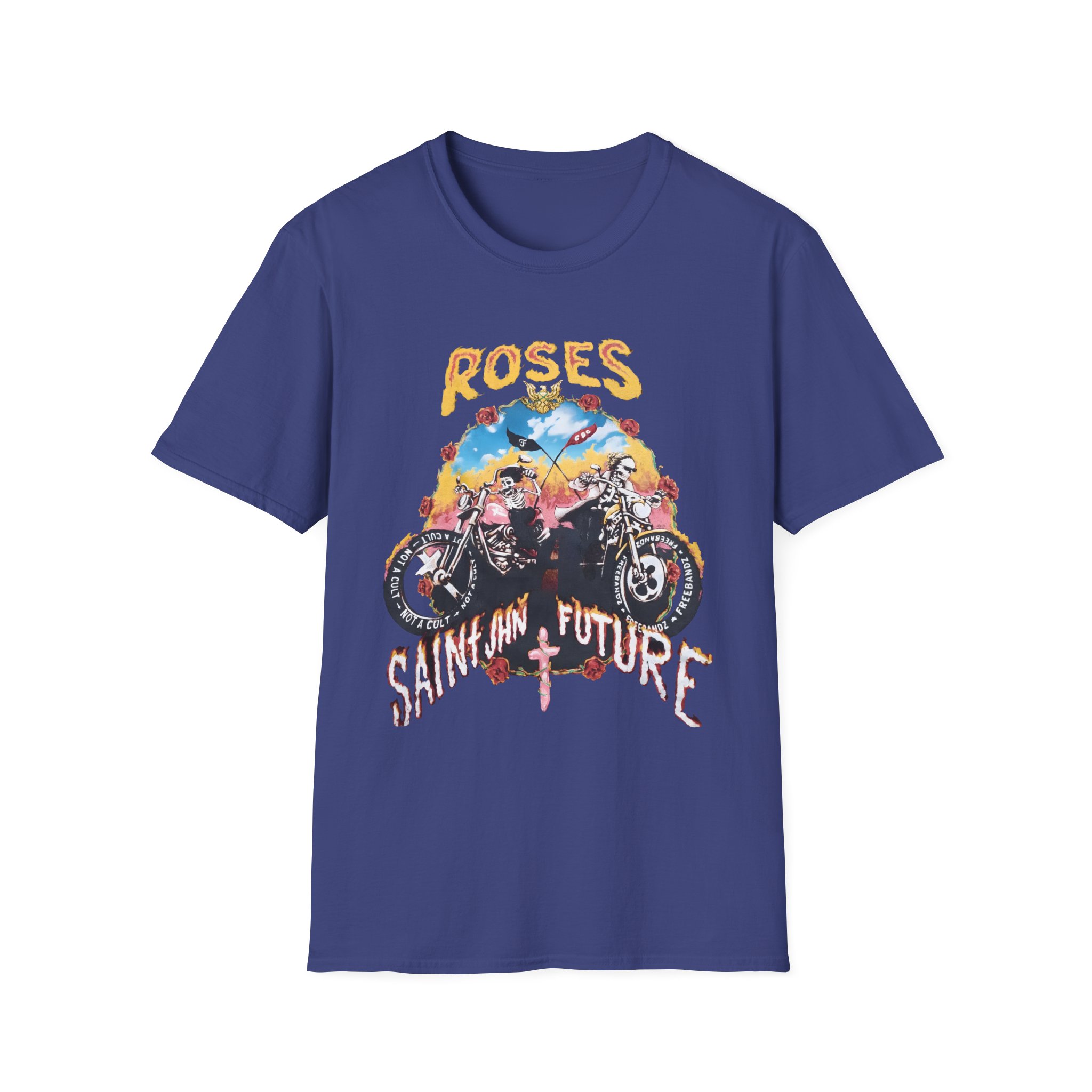 Saint Jhn Not a Cult X Freebandz Roses Unisex Softstyle T-Shirt