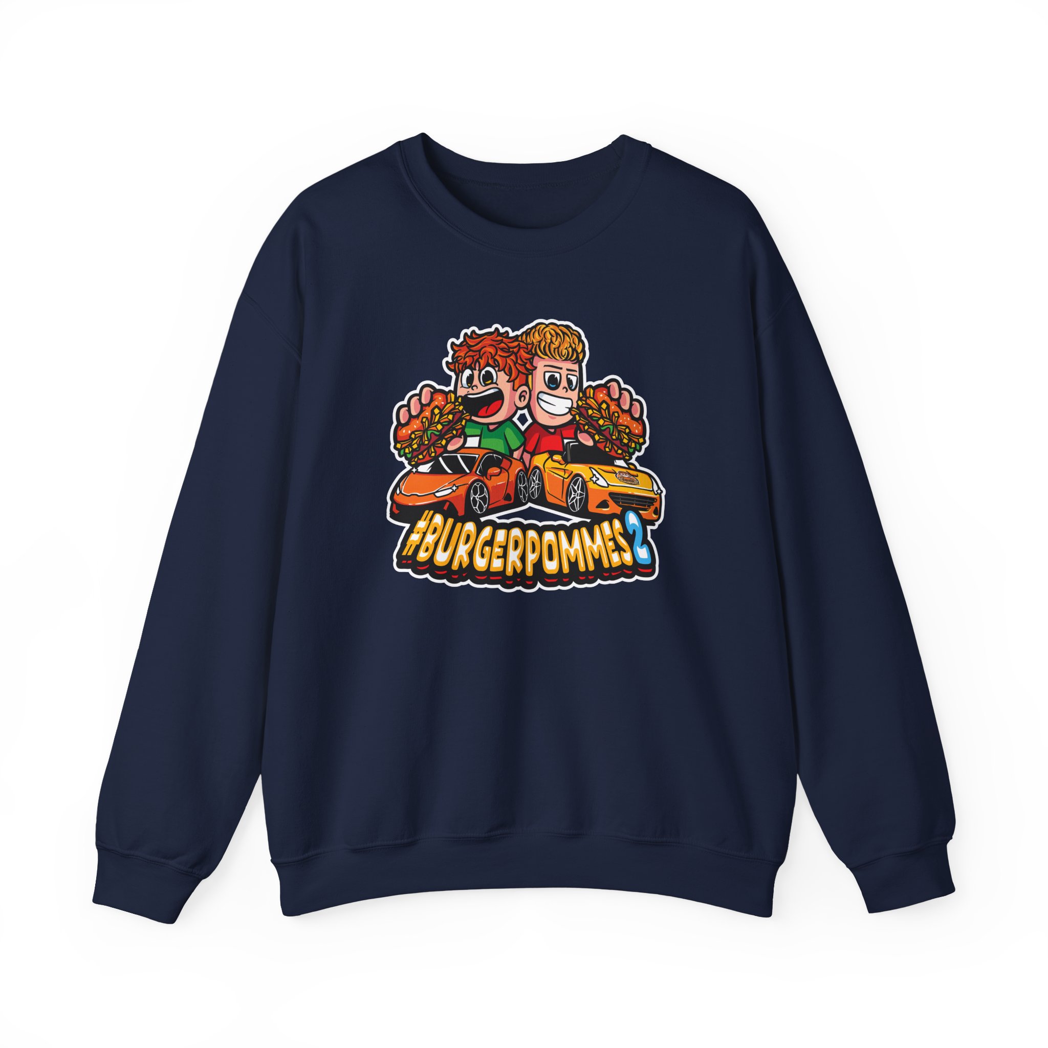 Burger Pommes Unisex Heavy Blendâ„¢ Crewneck Sweatshirt