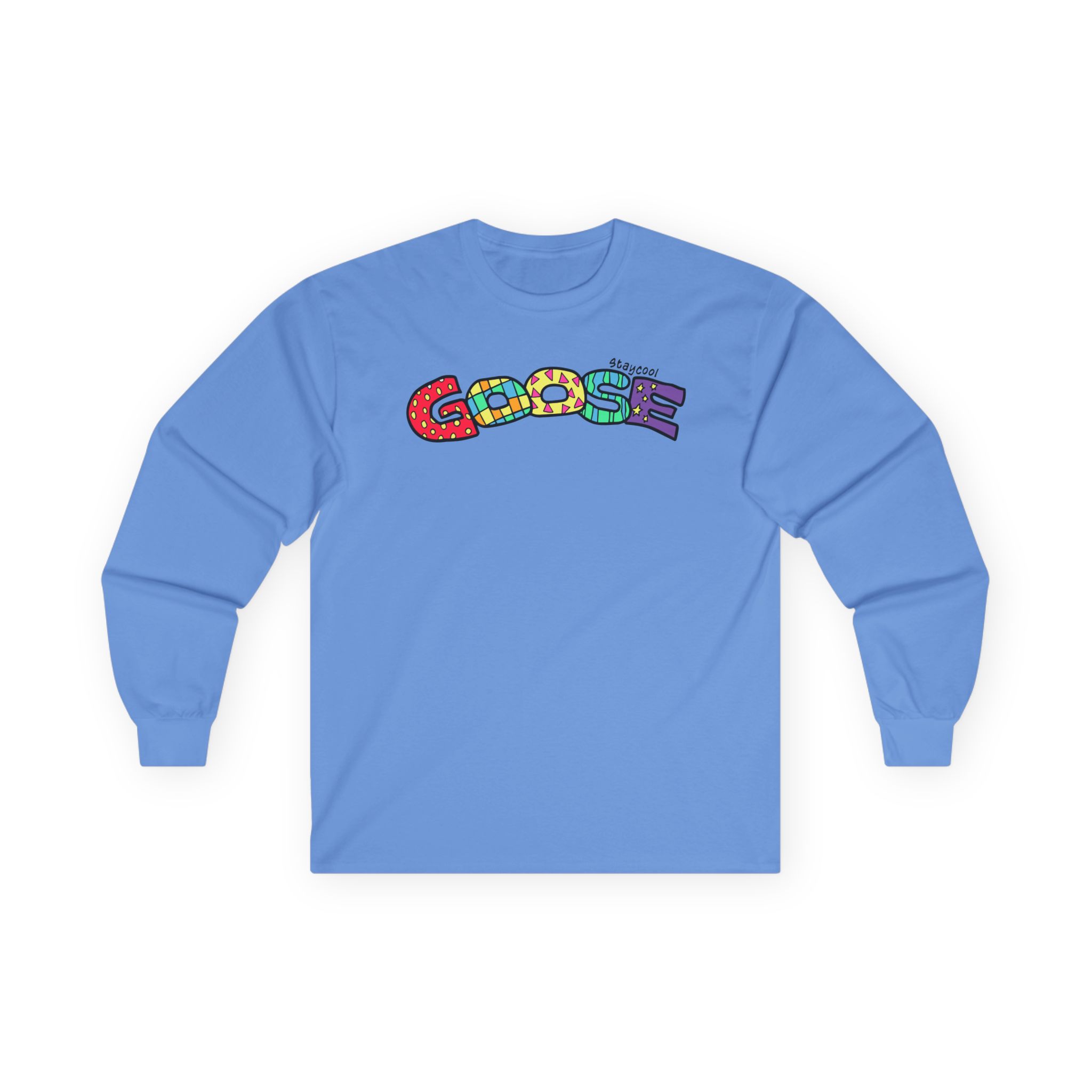 Goose x Staycool   Rainbow Unisex Ultra Cotton Long Sleeve Tee