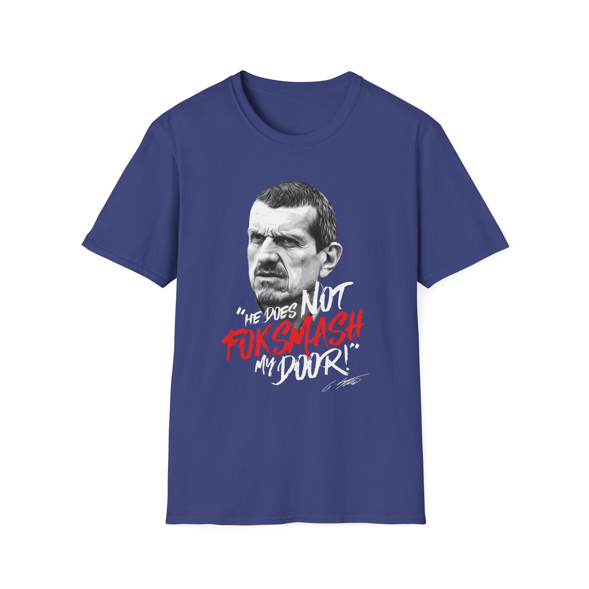 Haas F1 Foksmash-face Unisex Softstyle T-Shirt