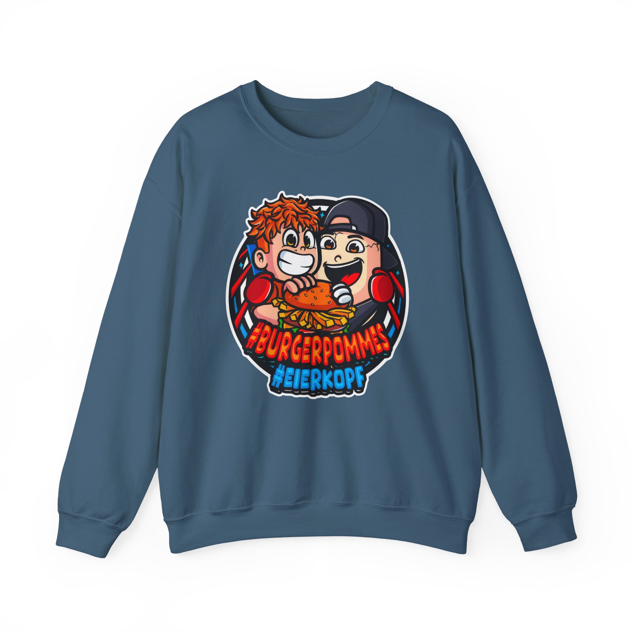 Burger Pommes eierkopf Unisex Heavy Blendâ„¢ Crewneck Sweatshirt
