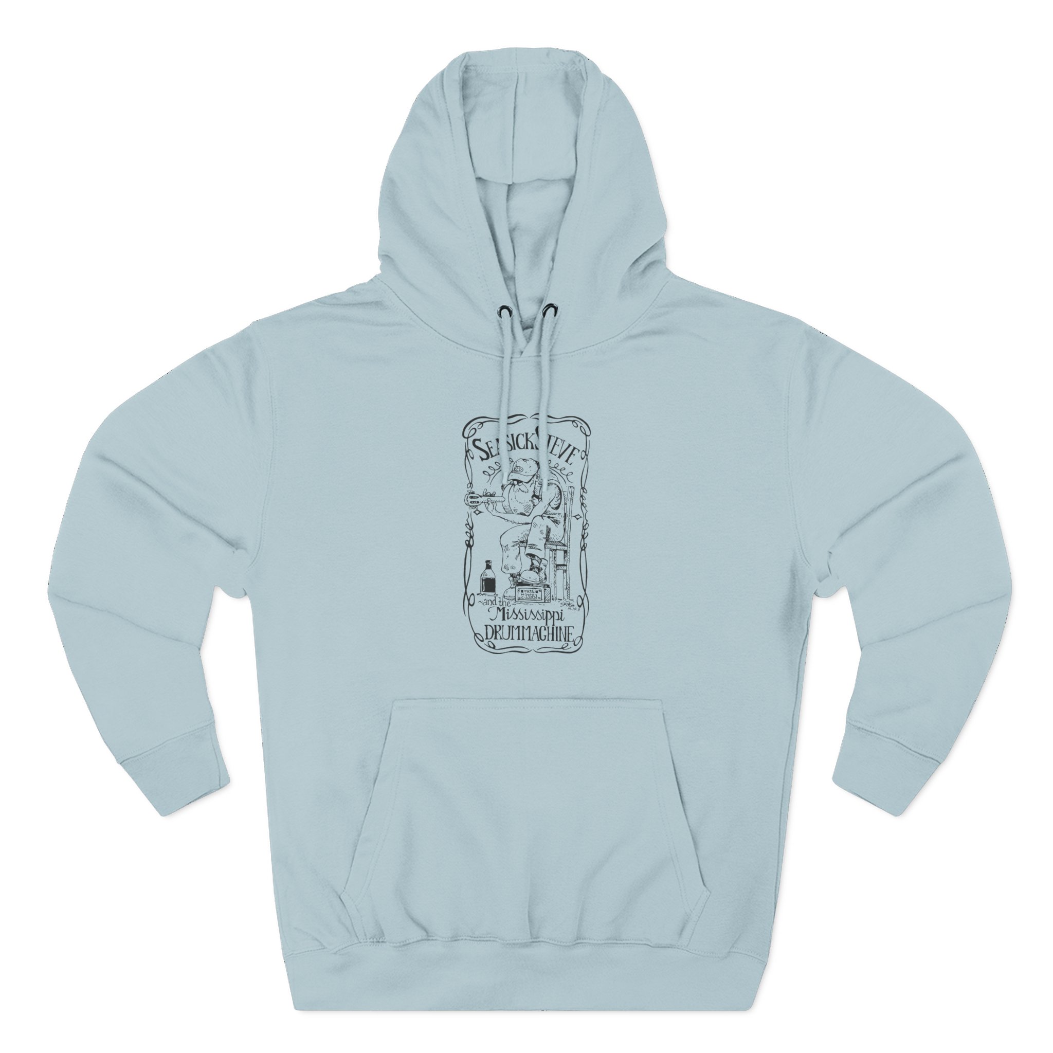 Seasick Steve Mississippi Drum Machine Three-Panel Fleece Hoodie