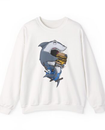 H2odelirious Hungry Shark Unisex Heavy Blend™ Crewneck Sweatshirt