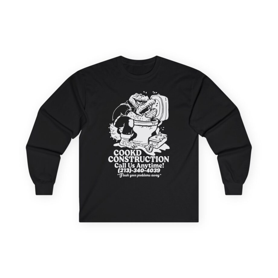 Lazarbeam  Cookd Construction Call Us Anytime Unisex Ultra Cotton Long Sleeve Tee