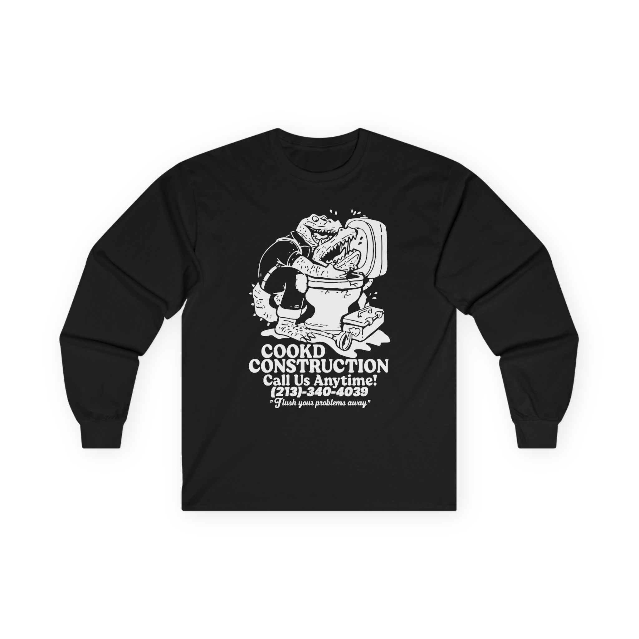 Lazarbeam  Cookd Construction Call Us Anytime Unisex Ultra Cotton Long Sleeve Tee