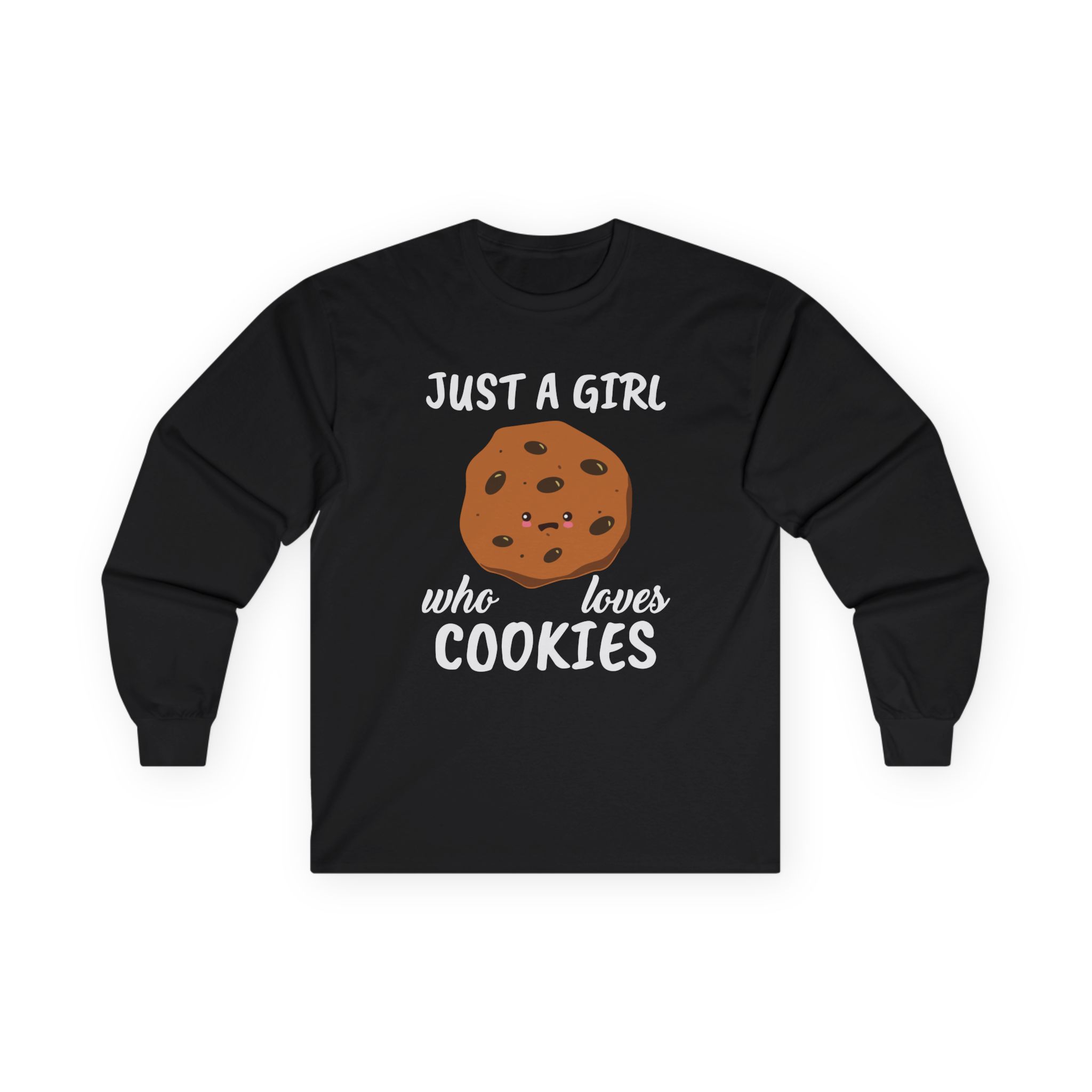 Cookieswirlc Just a Girl Who Loves Cookies Unisex Ultra Cotton Long Sleeve Tee