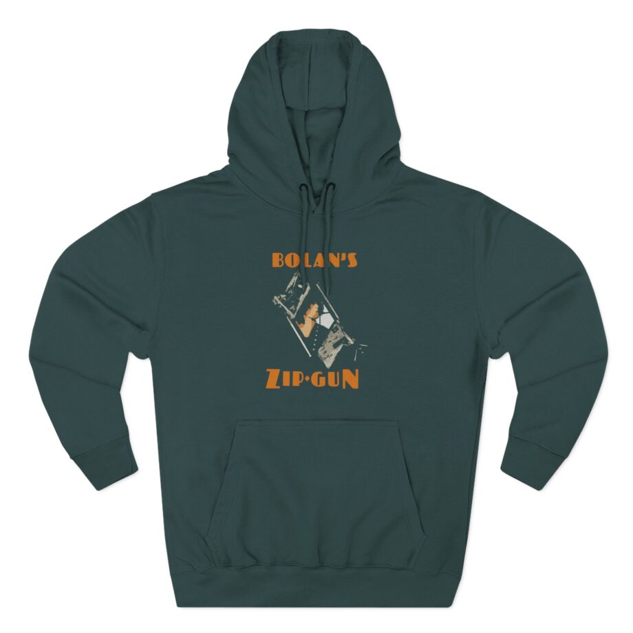 T Rex Zip Gun Three-Panel Fleece Hoodie
