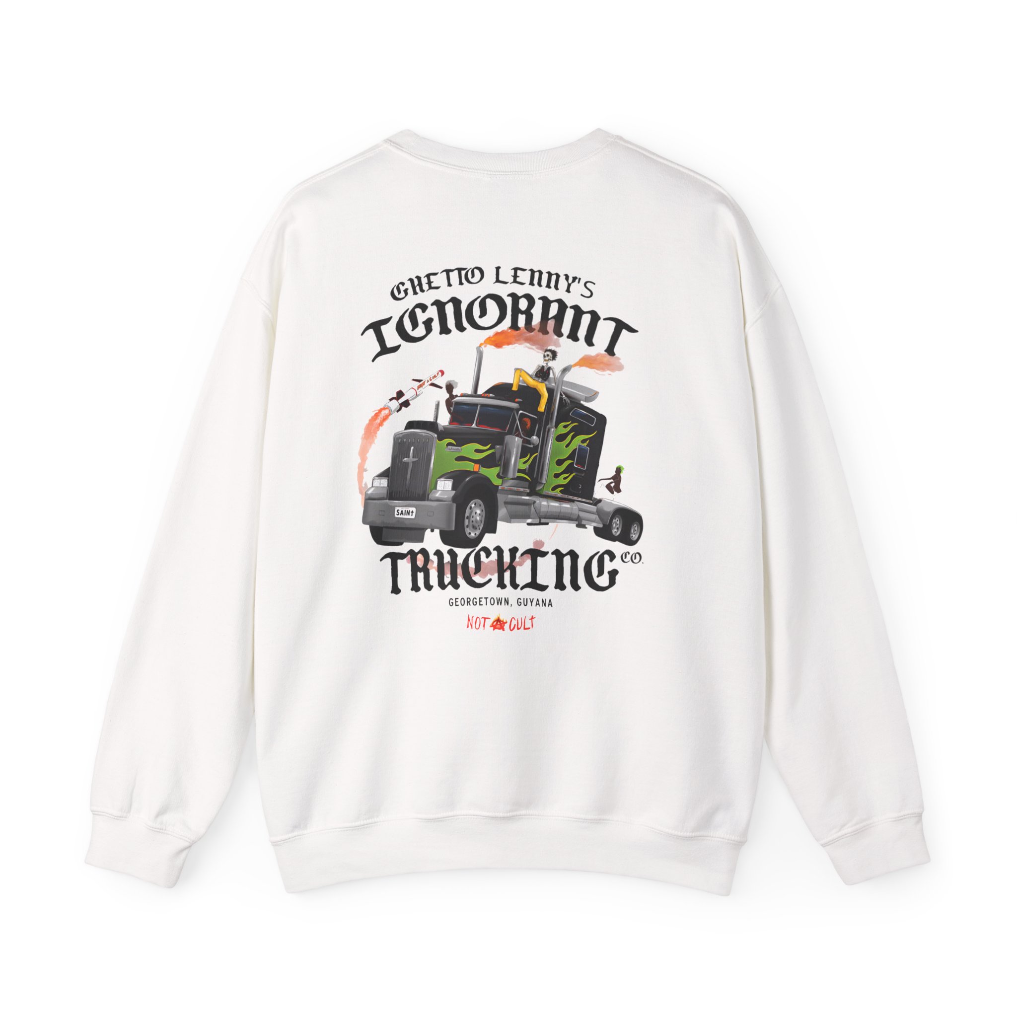 Saint Jhn Ghetto Lenny's Trucking Co. Unisex Heavy Blendâ„¢ Crewneck Sweatshirt