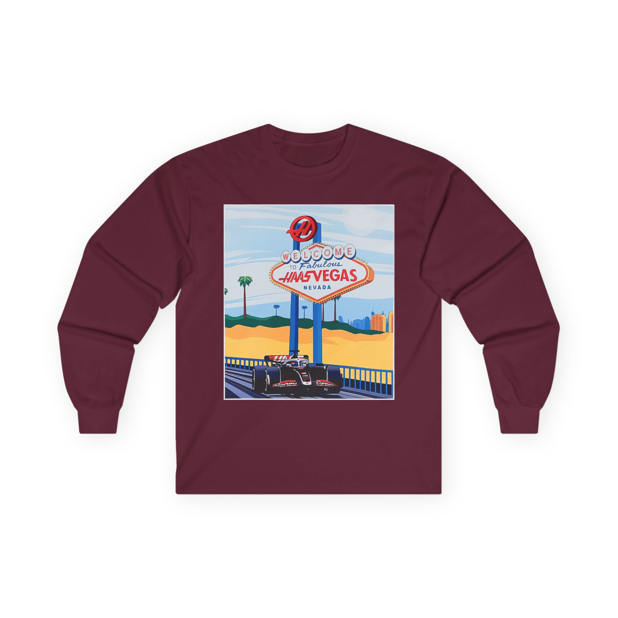 Haas F1 Las vegas Gp Unisex Ultra Cotton Long Sleeve Tee