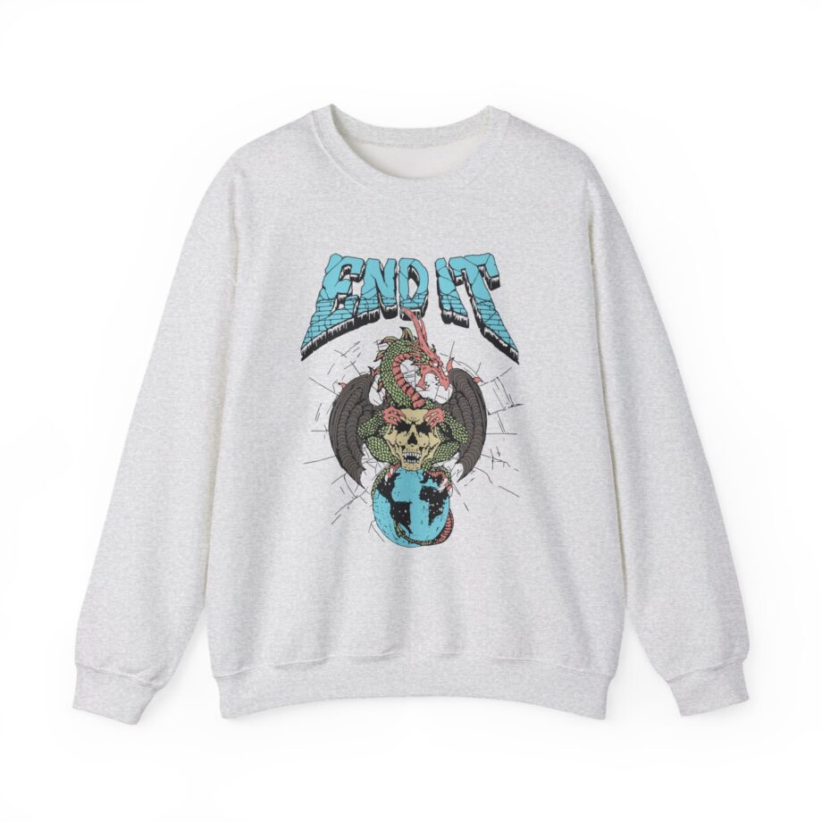 End It Dragon Skull Unisex Heavy Blend Crewneck Sweatshirt