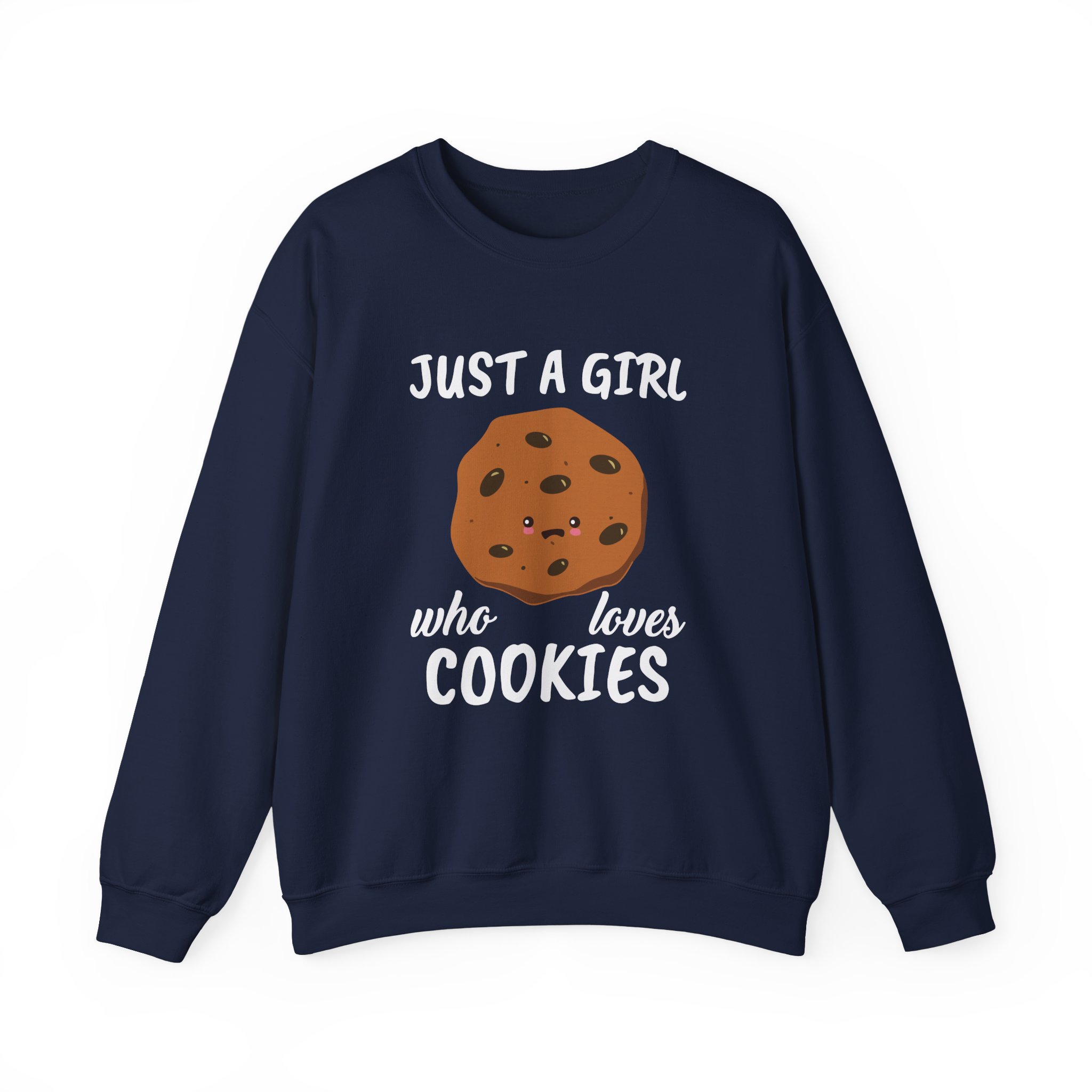 Cookieswirlc Just a Girl Who Loves Cookies Unisex Heavy Blendâ„¢ Crewneck Sweatshirt