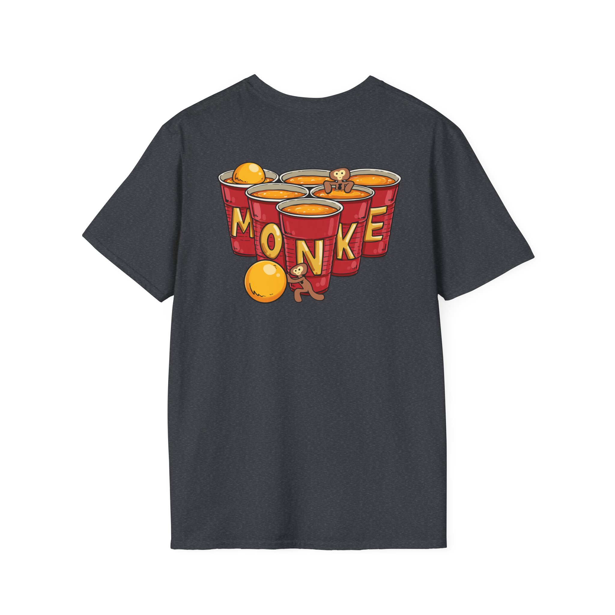 Spoonkidv Monke Pong Unisex Softstyle T-Shirt