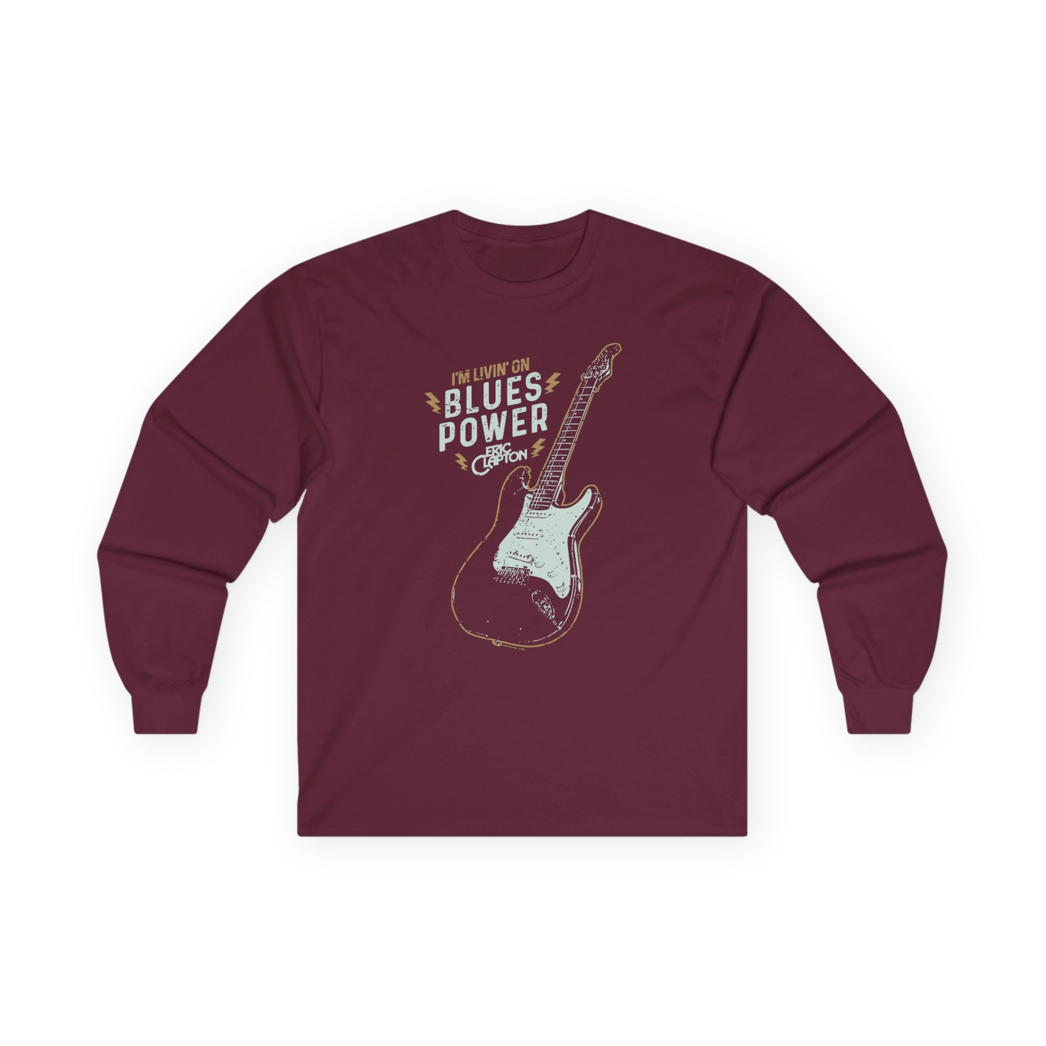 Eric Clapton Livin on Blues Power Unisex Ultra Cotton Long Sleeve Tee