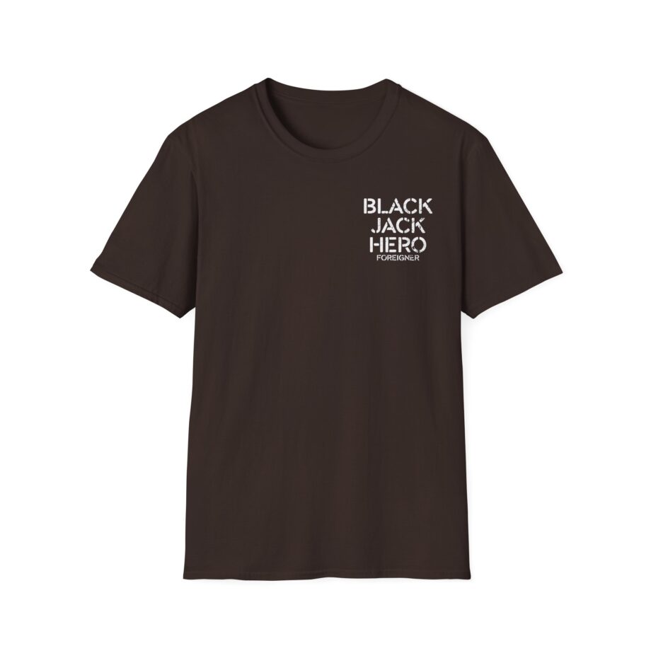 Foreigner Black Jack Hero Unisex Softstyle T-Shirt